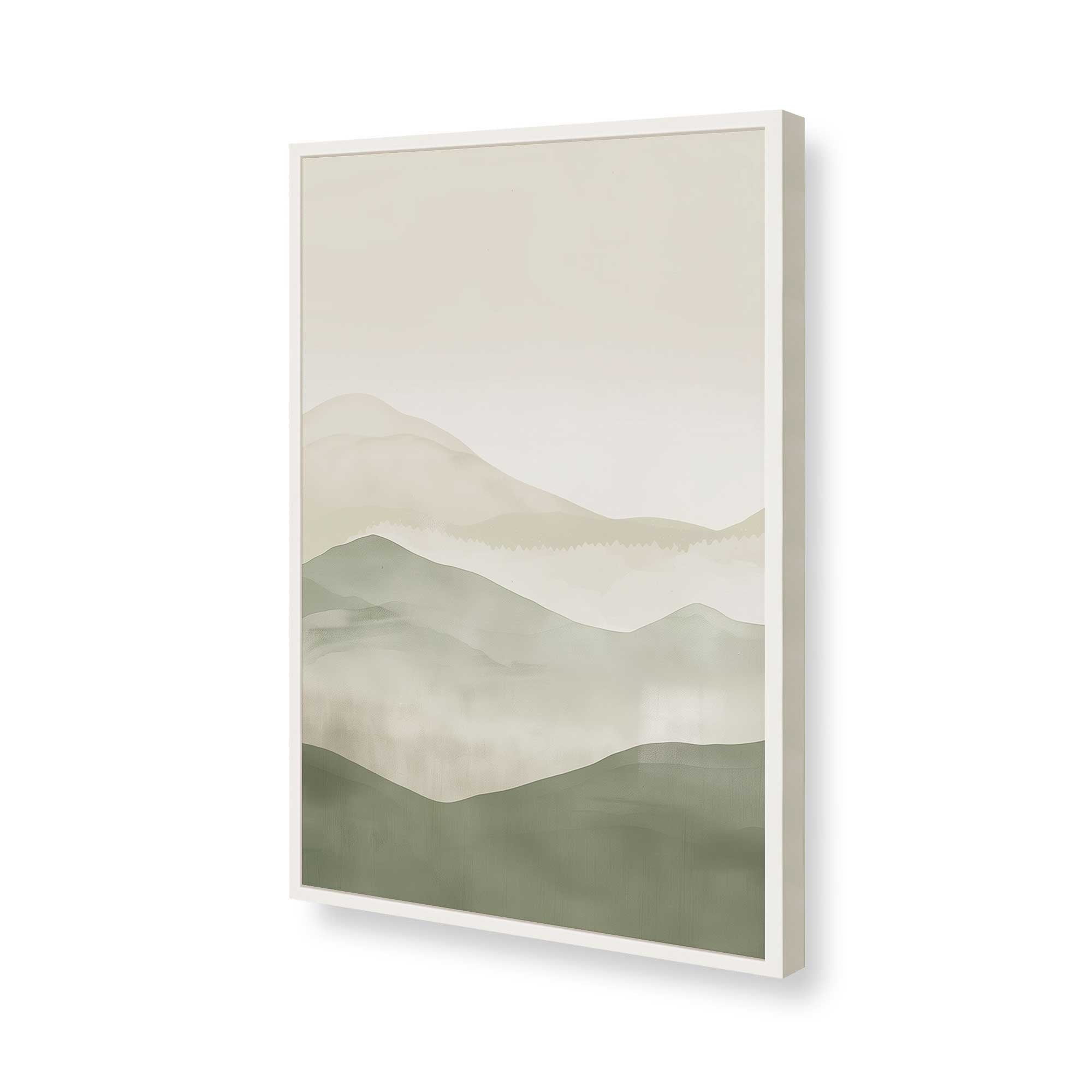 Green Aventurine Horizon Print Wall Art - Nature Inspired Spiritual Decor for Home, Office & Meditation Space