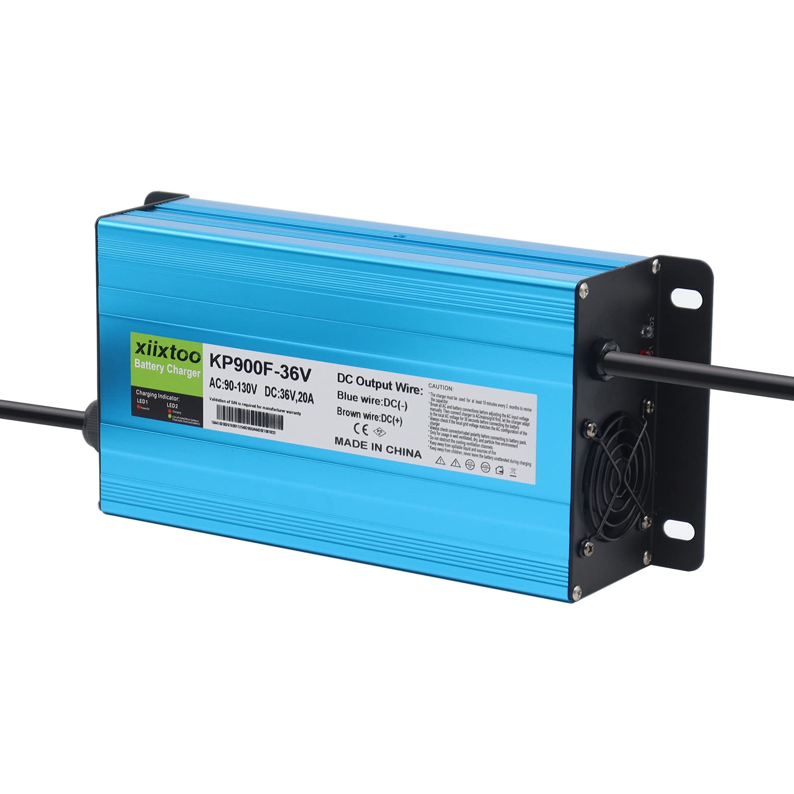 36 Volt 20 AMP Golf Cart Battery Charger for Club Car, EZGO & Yamaha - Replacement Charger with Crowfoot Plug - Perfect for Golf Courses, Resorts & Neighborhood Transport