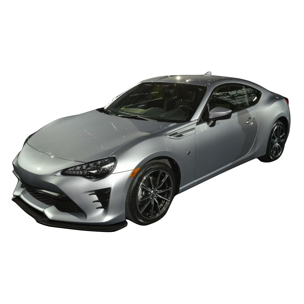 IKON MOTORSPORTS GT Style Black PU Front Bumper Lip Spoiler for 2013-2020 Toyota 86 - Under Chin Finisher Add-On | Enhances Aerodynamics & Sporty Look for Street Racing & Car Shows