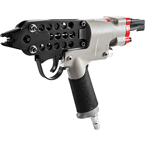 Mophorn SC760B Pneumatic Hog Ring Stapler - 12.5mm C Ring Gun, 16 Gauge, 3.2mm Closure Diameter - Professional Upholstery Tool for Mattress, Furniture, and Cushion Repair | Heavy Duty Pneumatic Plier for Industrial & Home Use