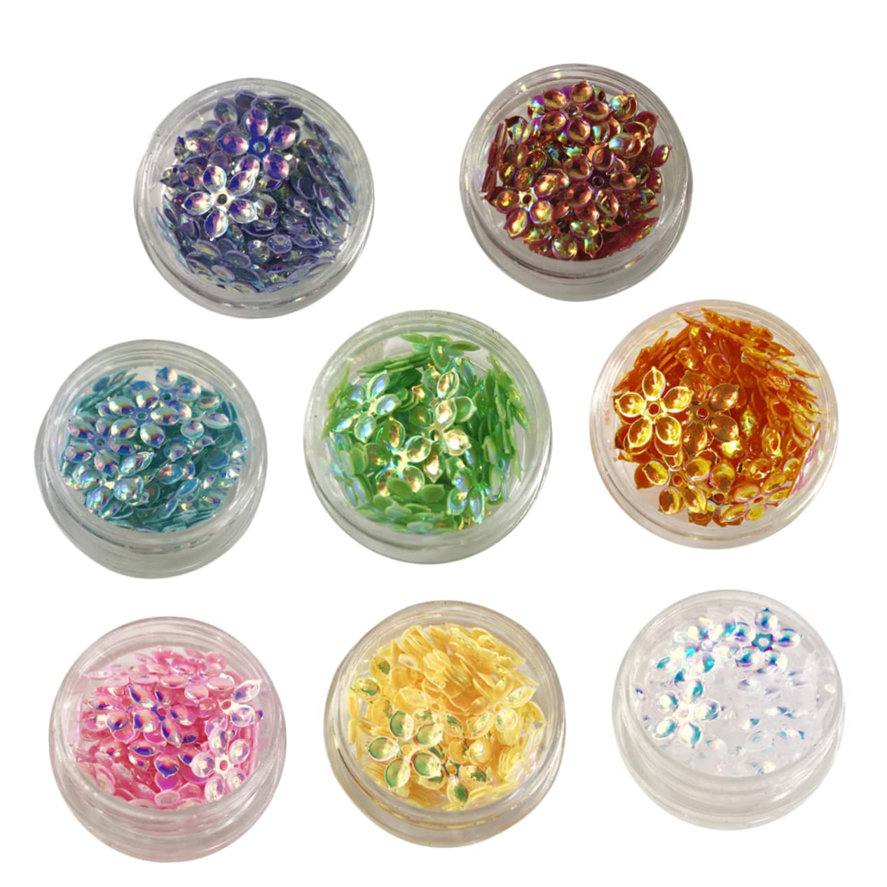 BELLIFFY 8pc Nail Art Kit - Floral Nail Stickers, Epoxy Flowers & DIY Manicure Accessories for Professional & Home Nail Design | Perfect for Nail Salons, DIY Enthusiasts & Gift Giving