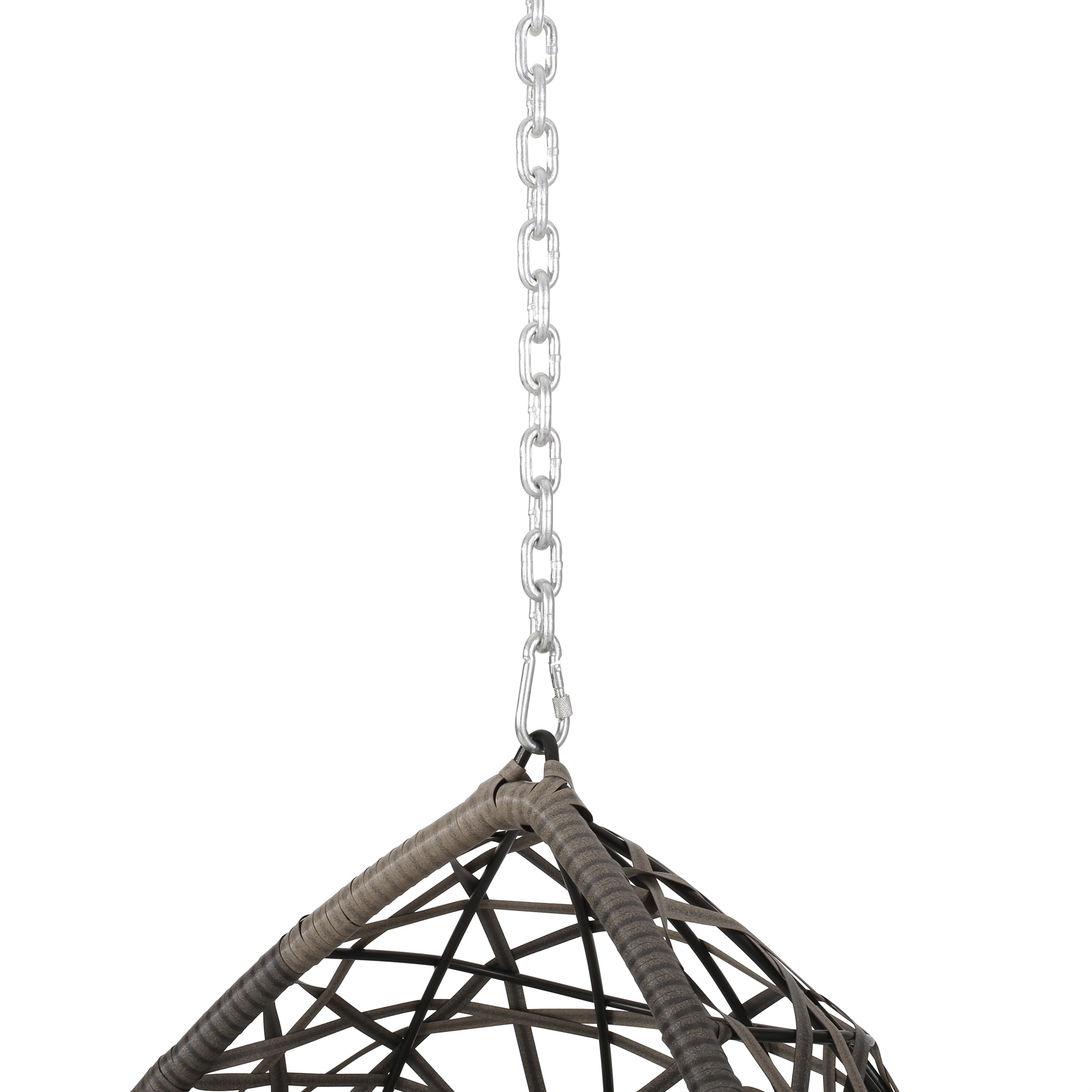 Christopher Knight Home 313485 Outdoor Hammock Swing - Comfortable Gray Hanging Chair for Patio, Garden, or Backyard Relaxation
