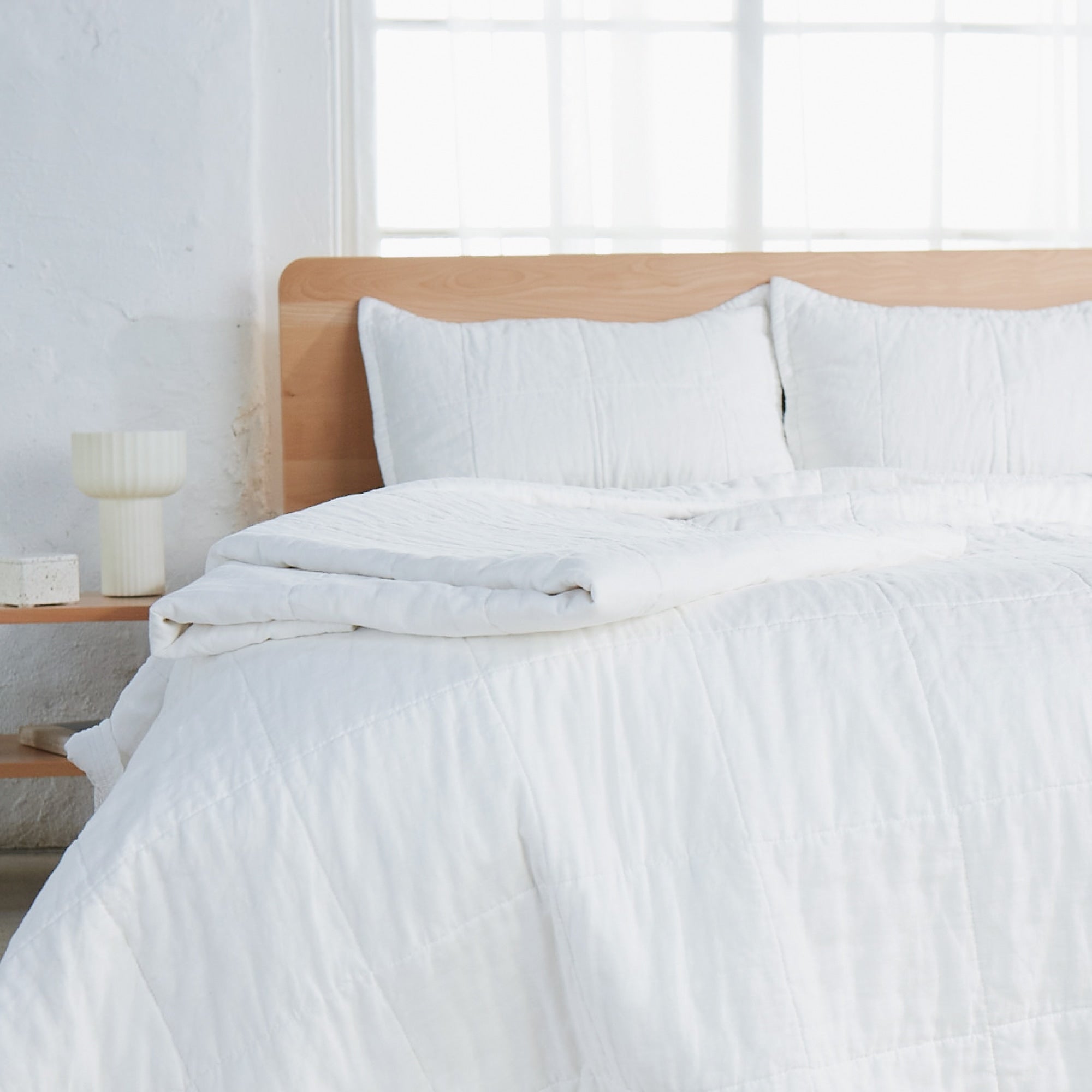 Premium Natural Linen Quilt Set - Breathable & Hypoallergenic Bedding for All Seasons | Perfect for Master Bedroom, Guest Room & Cozy Home Decor