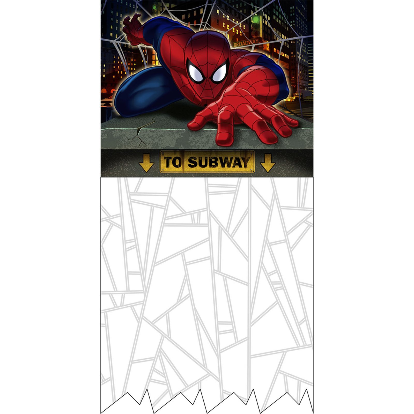 Spider-Man Themed Birthday Party Door Curtain - Superhero Decor for Kids Room, Bedroom, or Party Entrance | Perfect for Spider-Man Fans, Themed Parties, and Superhero Lovers