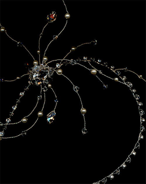 Elegant Bridal Headpiece with Pearl & Crystal Band - Natalia by Kezani | Perfect for Weddings, Prom & Formal Events