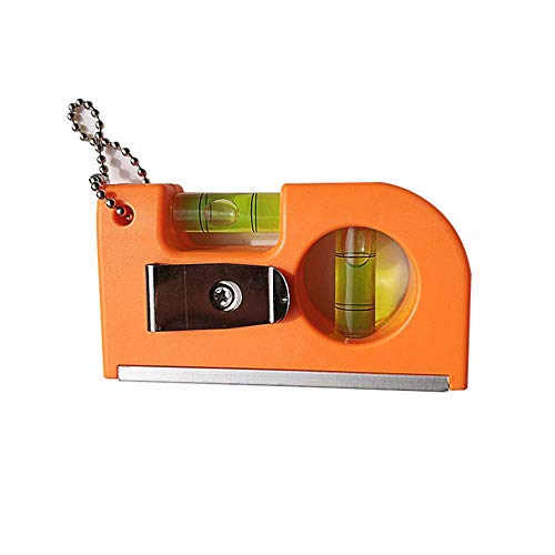 Portable Mini Spirit Level - Magnetic Aluminum Alloy Bubble Level with Zipper & Hanging Hook for Construction, DIY, Carpentry, and Home Improvement Projects