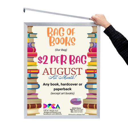 18x18 Euro Style Poster Frame - Top/Side Load Sign Holder with Slide-In Design - Perfect for Artwork, Photos, and Business Displays