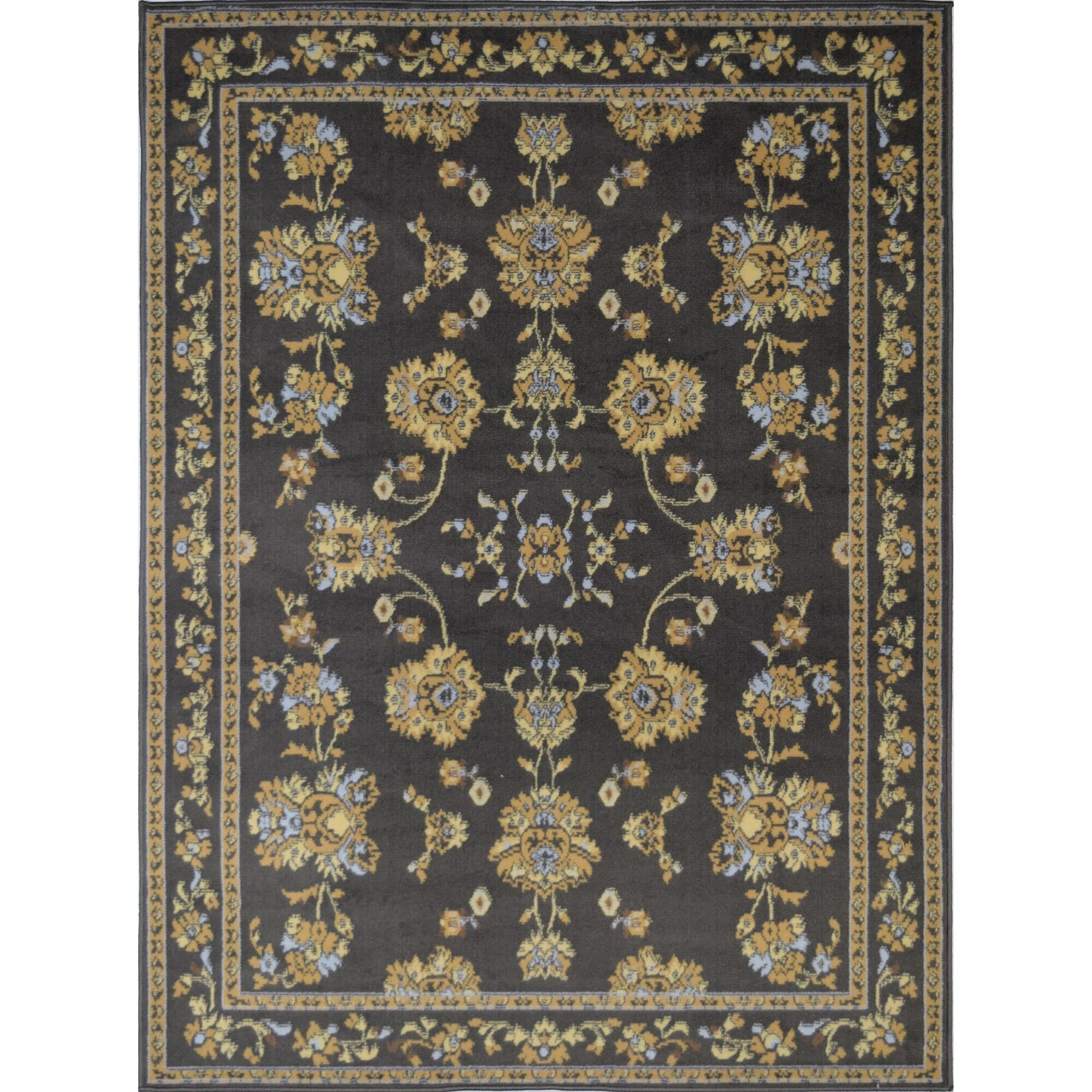 Rugs America Belfort BM30C Legacy Grey Traditional Area Rug 9'x12' - Perfect for Living Room, Bedroom & Home Decor