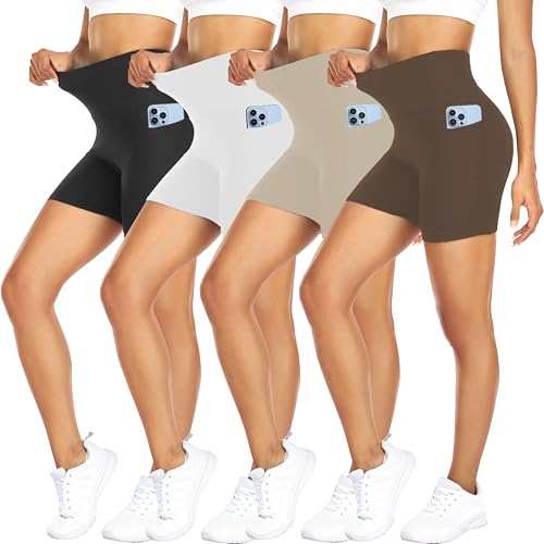 4 Pack Black/White/Mocha/Khaki