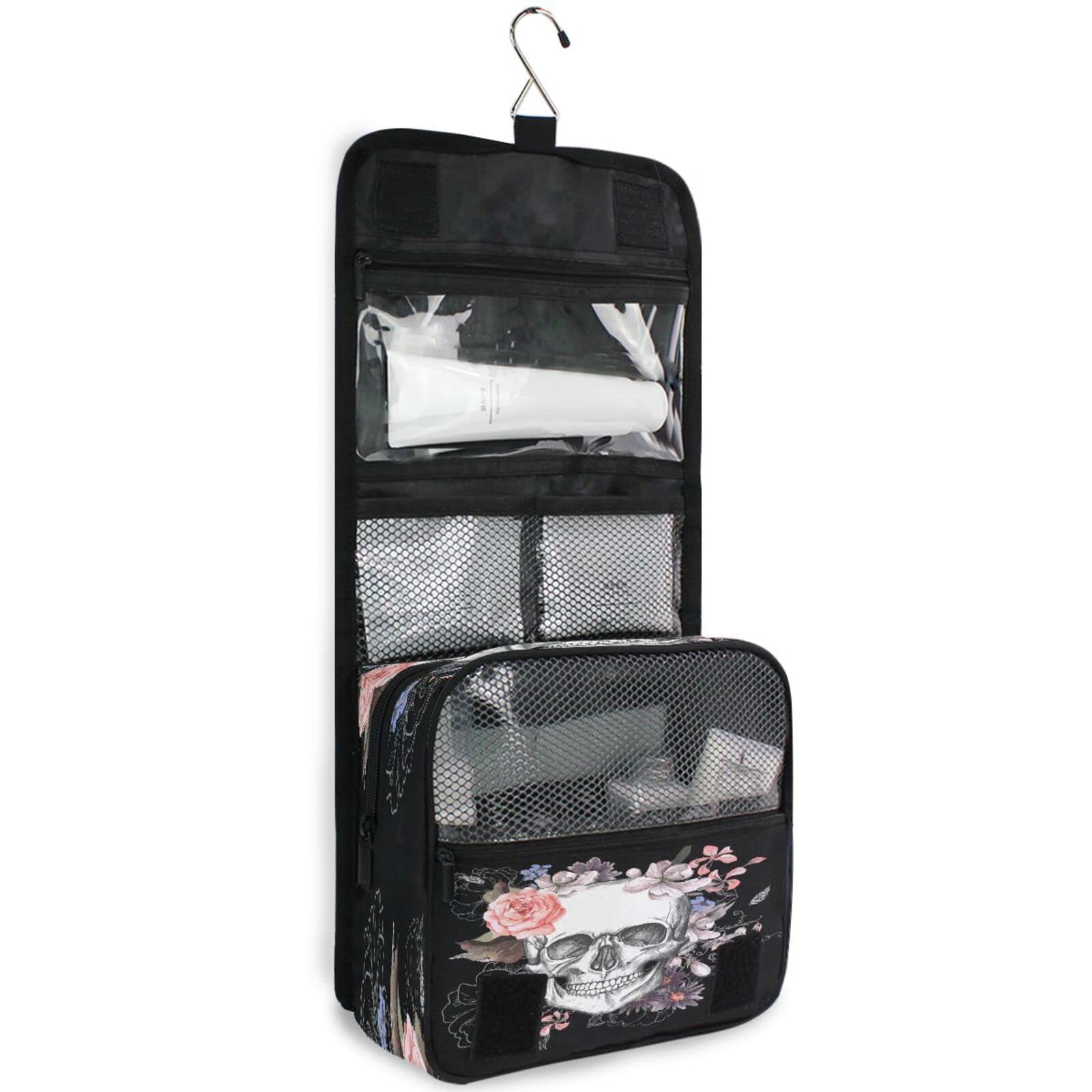Waterproof Travel Toiletry Bag for Women - Portable Cosmetic Organizer for Shower & Makeup