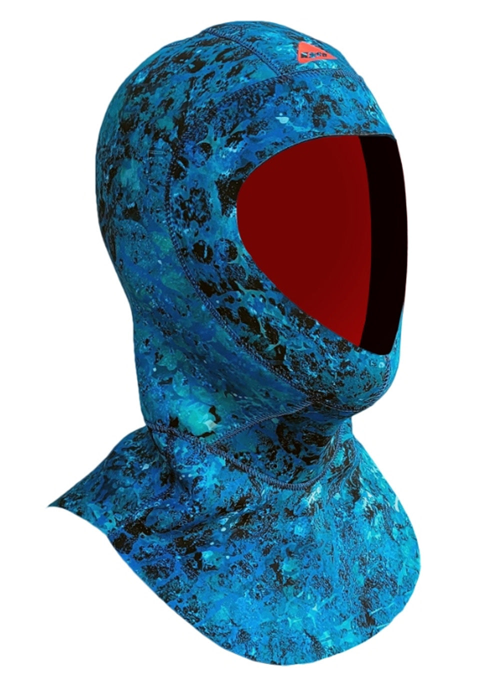 Ocean Hunter Chameleon Offshore 3mm Camo Blue Neoprene Scuba Diving Hood - Warm & Comfortable for Spearfishing, Snorkeling & Cold Water Adventures