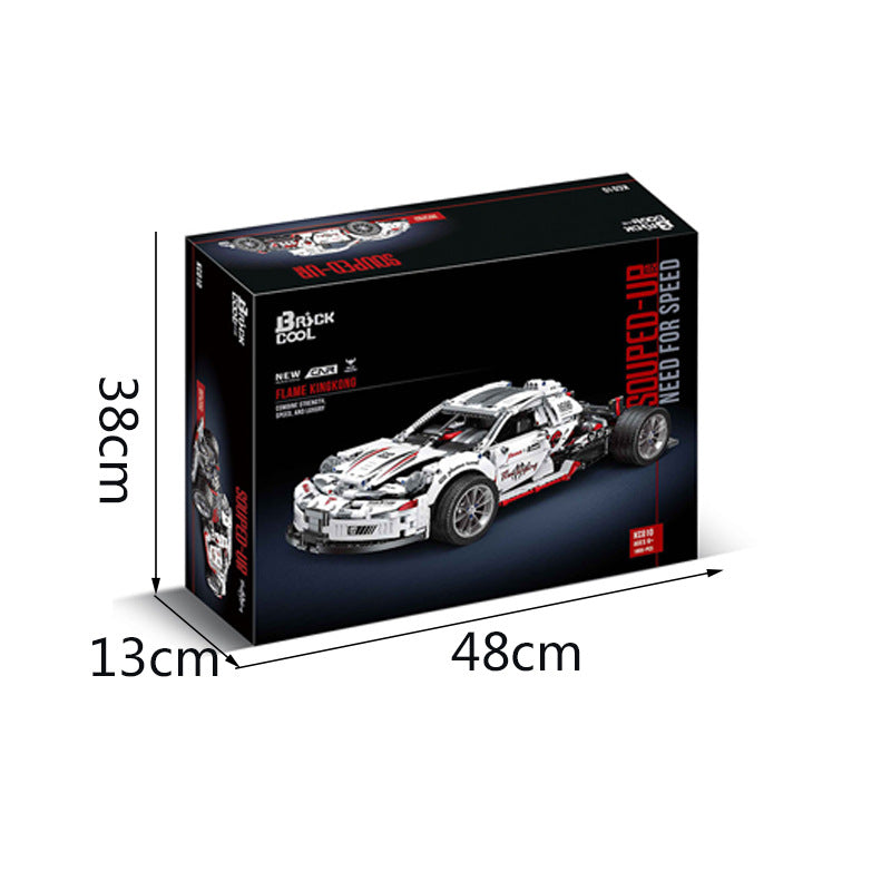 1995PCS BrickCool KC010 911 Sports Car Building Blocks Set - Porsche 911 Model Kit for Adults & Teens - Perfect for Home Decoration, Gift Giving & Stress Relief