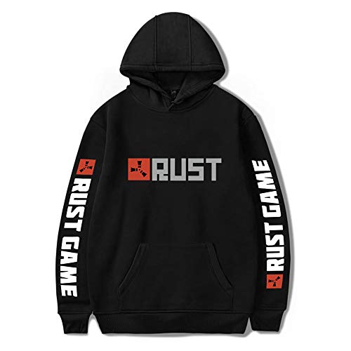 Unizka Rust Game Hoodie - Casual Hip Hop Streetwear Pullover, Thin Tracksuit Sweatshirt for Gamers, Perfect for Gaming Sessions and Everyday Street Style