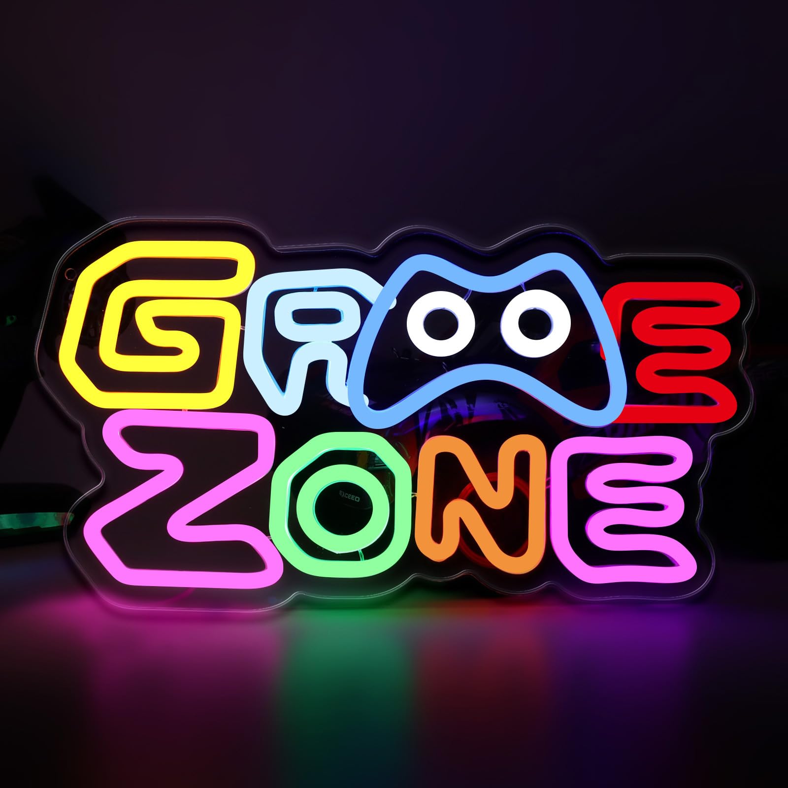 Game Zone Neon Sign - USB Powered Dimmable LED Gaming Light for Gamer Room Decor | Colorful Wall Art for Boys, Teens & Kids | Perfect Gift for Gamers - Ideal for Bedrooms, Game Rooms & Man Caves