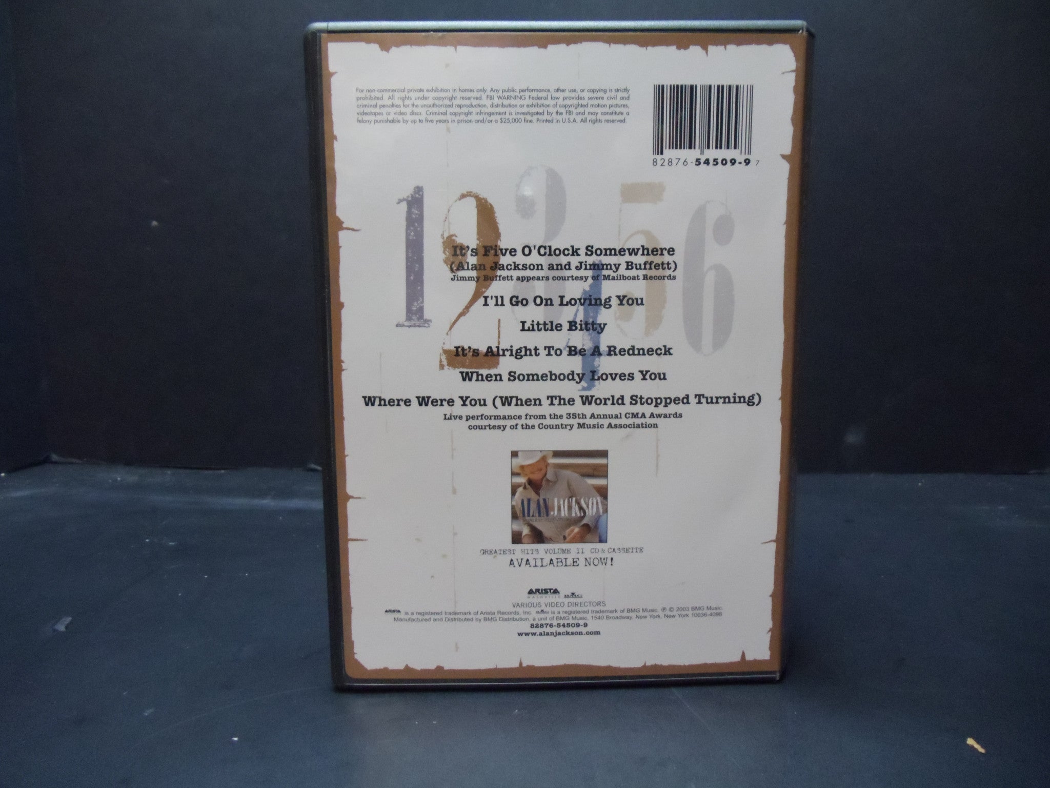 Alan Jackson Greatest Video Hits Volume II (DVD, 2003) - Country Music Collection for Parties, Gifts & Home Entertainment