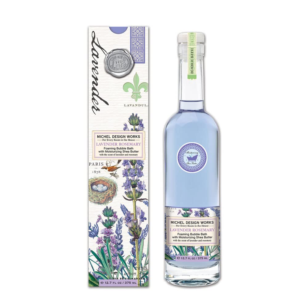 Michel Design Works Luxury Scented Bubble Bath - 12.7 oz Lavender Scent for Relaxation & Stress Relief - Perfect for Spa Nights, Self-Care & Gift Giving
