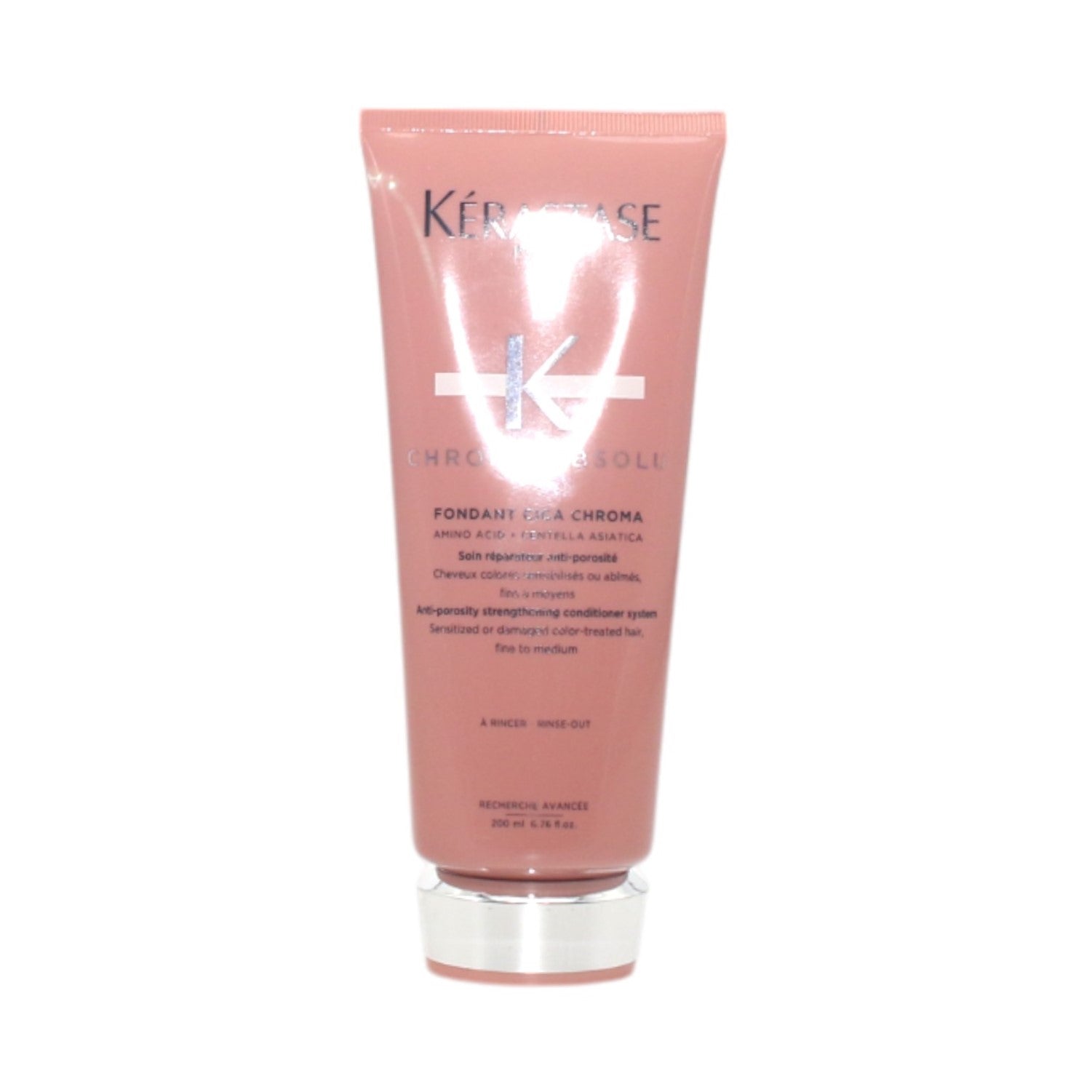 Kerastase Chroma Absolu Fondant Cica Chroma Conditioner for Damaged Hair - 6.76 oz | Color-Treated & Dry Hair Repair | Salon-Quality Hydration for Vibrant, Healthy Locks | Perfect for Post-Color Care & Daily Nourishment