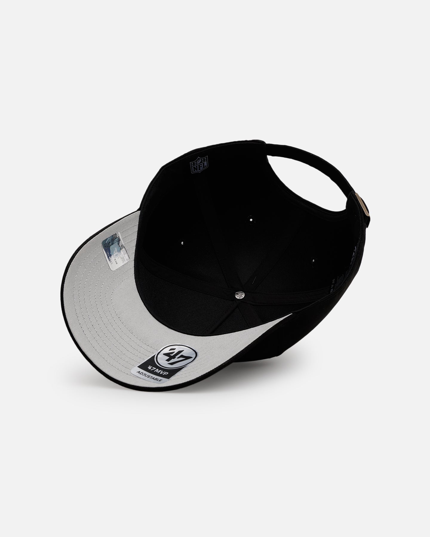 47 Brand Baltimore Ravens 'Ultrasuede' 47 MVP Strapback Hat - Black/White Adjustable Snapback for Men & Women - Perfect for NFL Games, Tailgating and Sports Fan Gifts