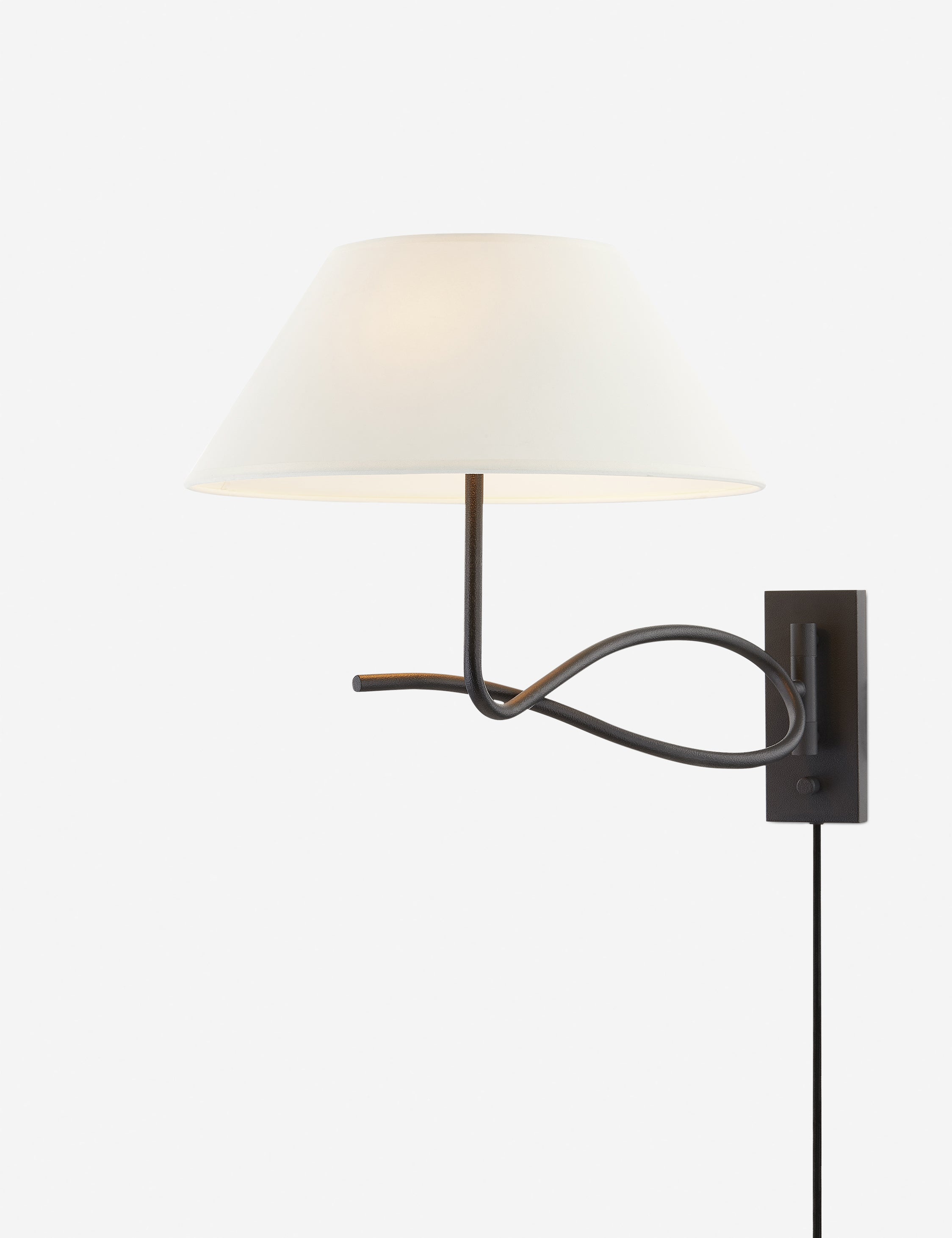 Colin King x Troy Lighting Alameda Plug-In Wall Sconce - Modern Plug-In Wall Light for Bedroom, Hallway & Living Room