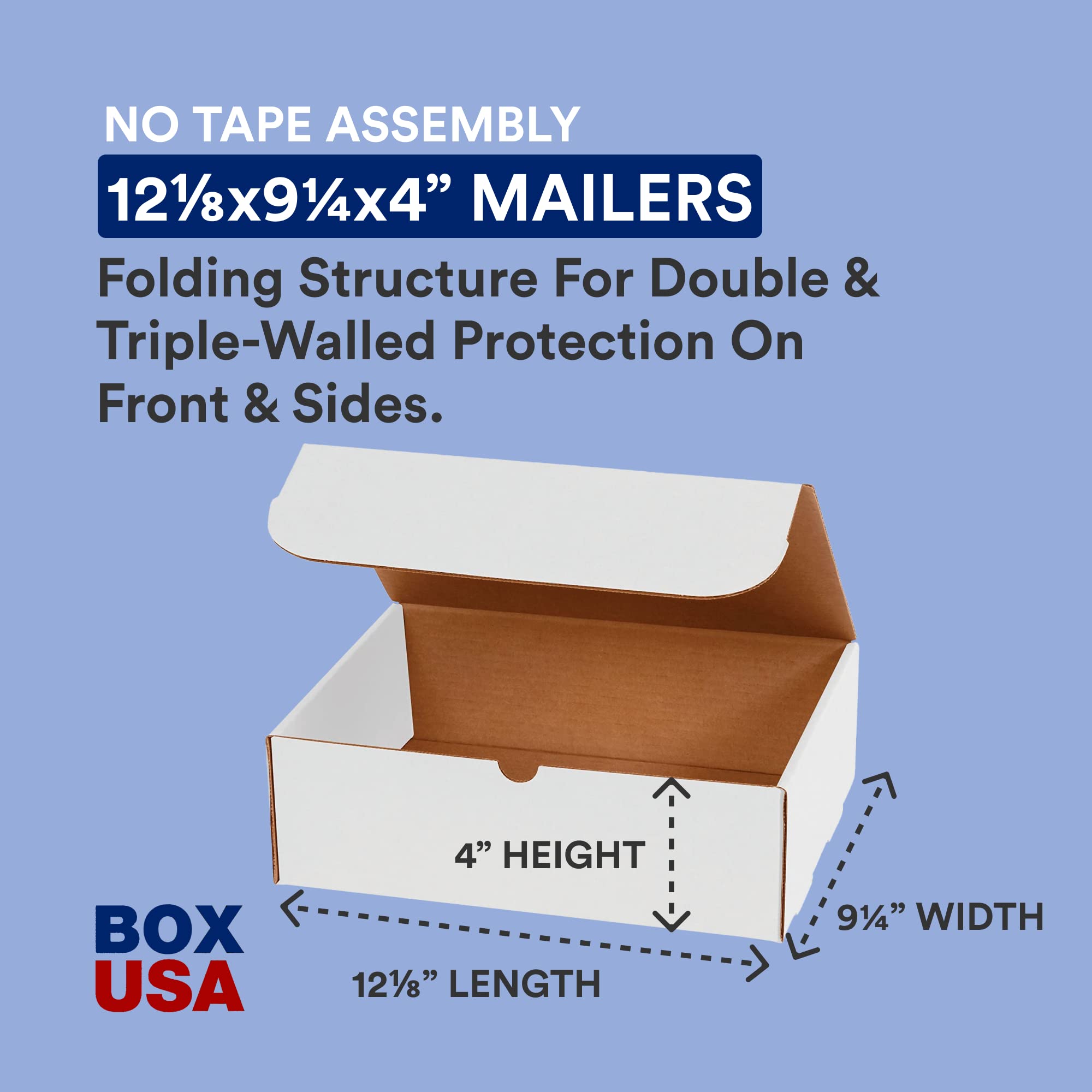 BOX USA Medium Shipping Boxes 12.125