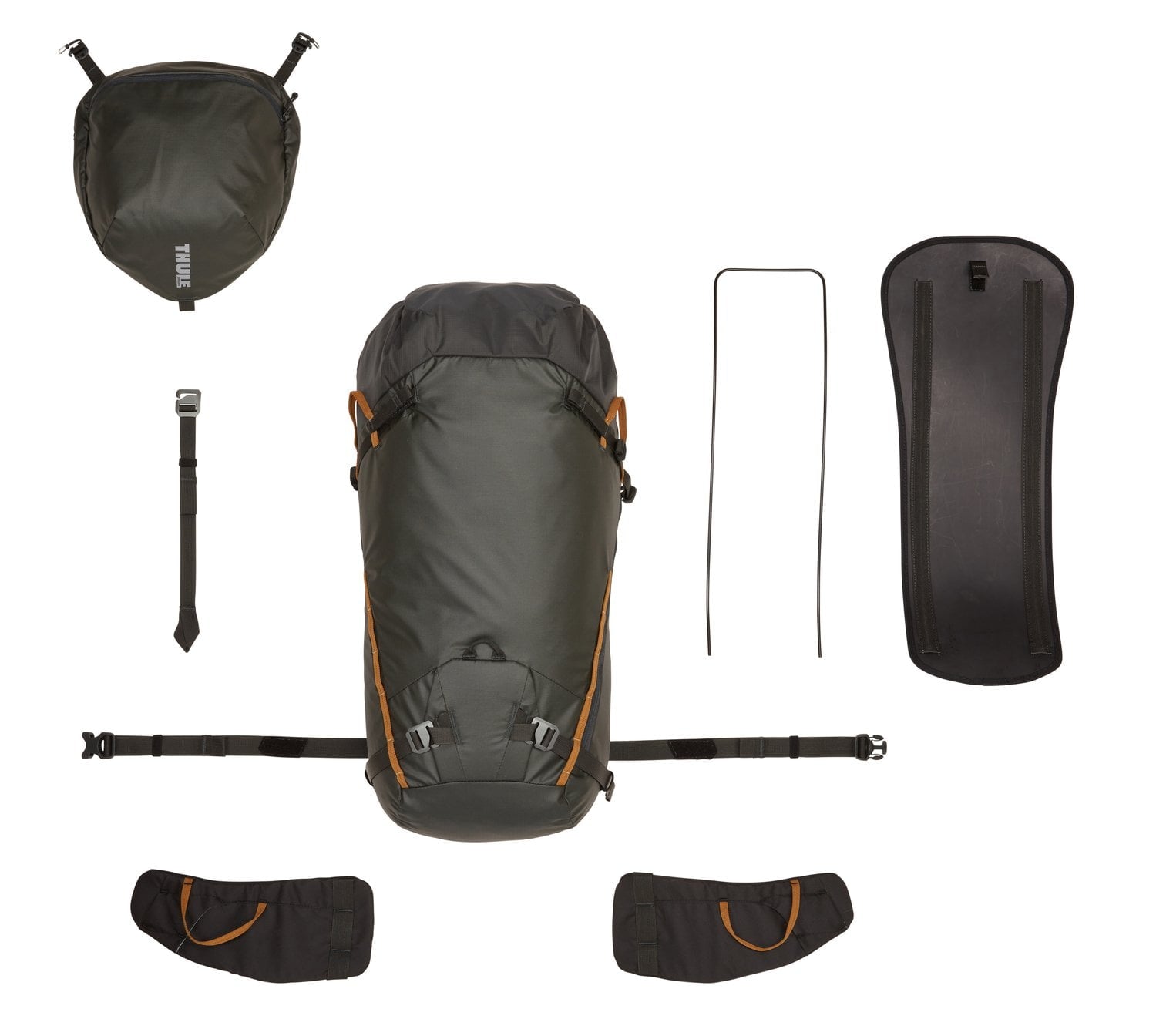 Thule Stir Alpine 40L Hiking Backpack - Lightweight & Durable Daypack for Outdoor Adventures - Obsidian Gray - Perfect for Camping, Trekking & Travel