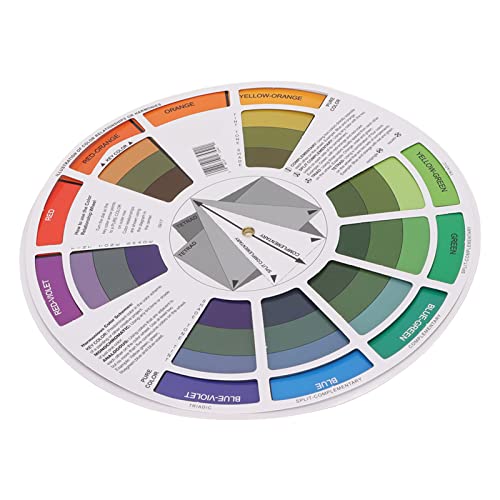 Professional Pocket Color Wheel - Premium Fine Workmanship for Perfect Color Blending | Reversible Design & Easy Operation | Ideal for Art Classrooms, Home Studios & DIY Projects (Large Size)