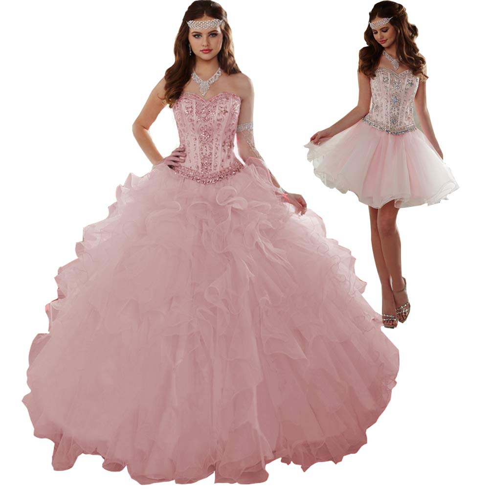 Elegant Plus Size Organza Quinceanera Dresses with Ruffle Details - Women's Prom Ball Gowns for Sweet 16, Homecoming & Formal Events