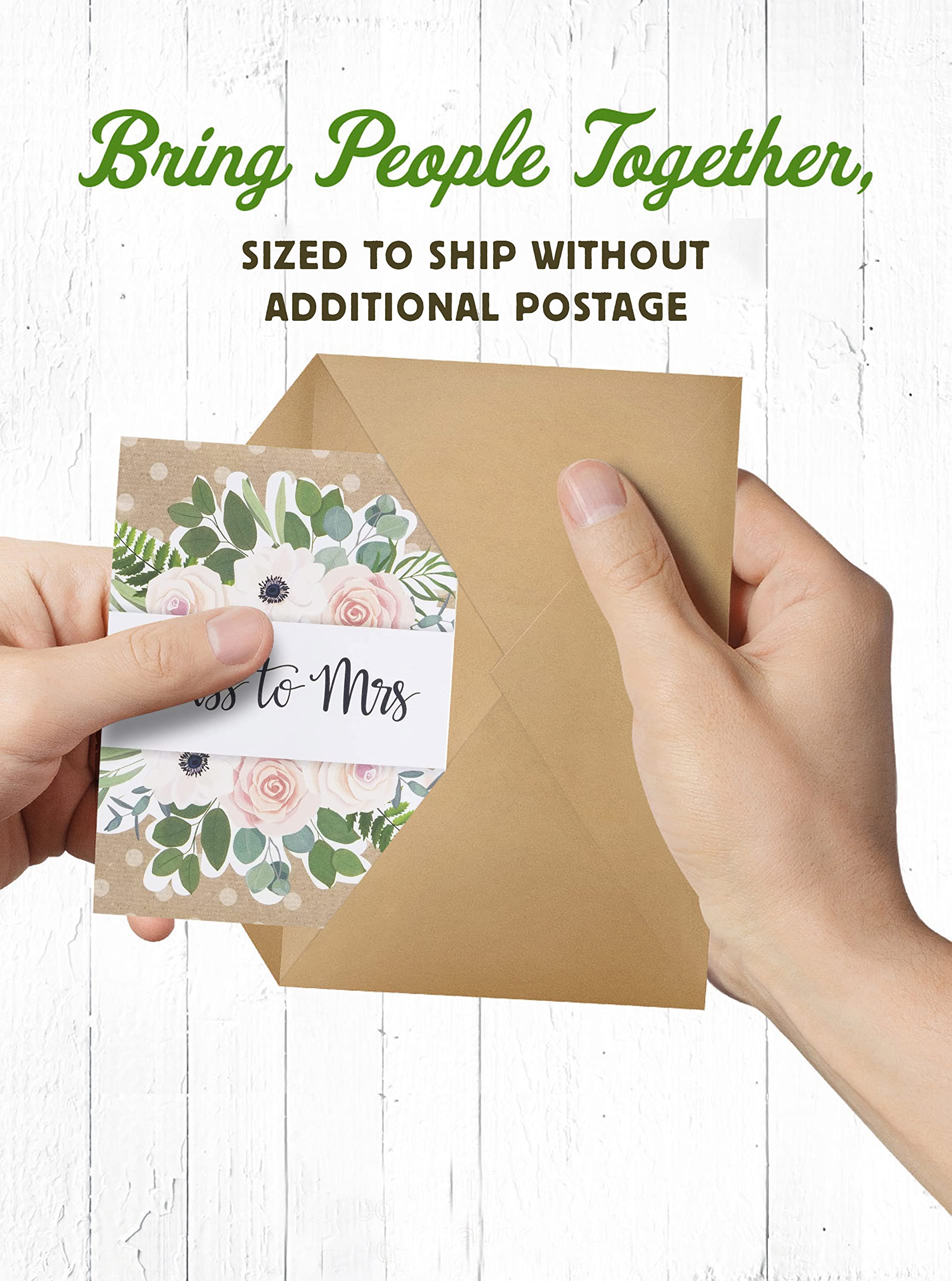Wildflower Seed Packets for Bridal Showers - Pack of 20 Wedding Favors by American Meadows | Perfect for Ms to Mrs Parties, Hostess Gifts & Garden Planting