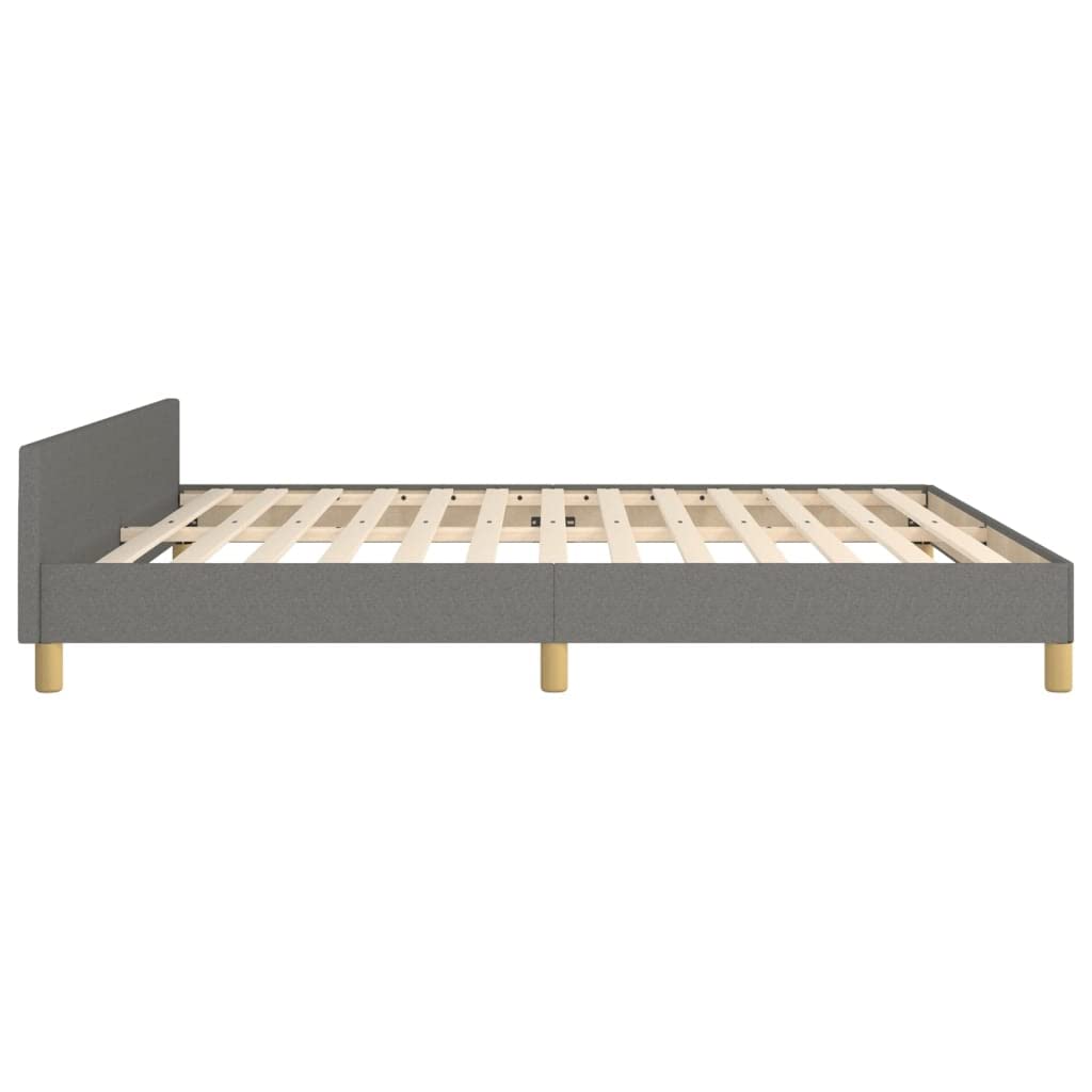 Zinus Floating Queen Platform Bed Frame with Headboard - Dark Gray 72