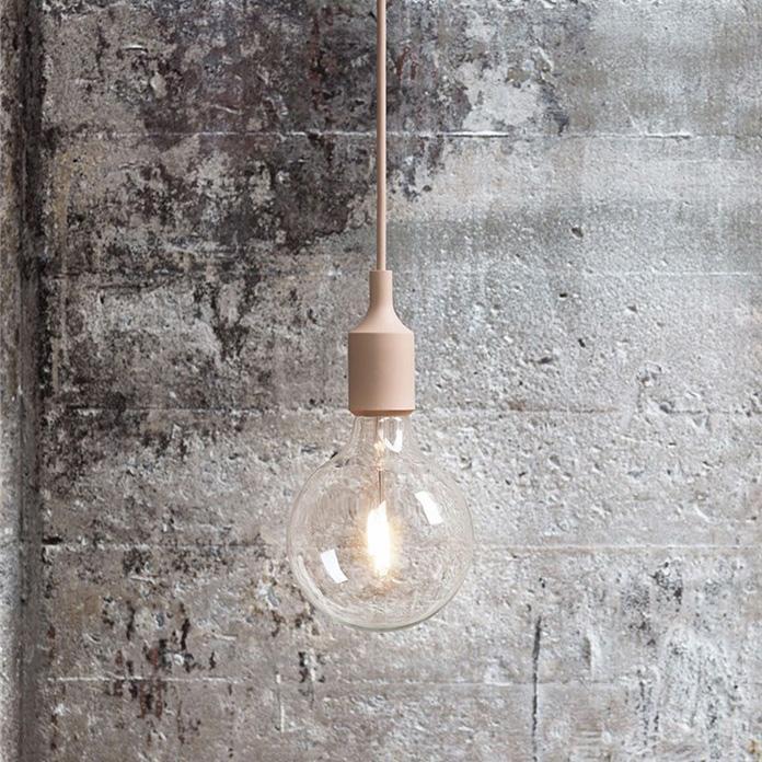 Modern E27 Pendant Light Fixture - Adjustable Hanging Lamp for Kitchen Island, Dining Room & Bedroom Lighting - Dimmable Edison Bulb Compatible