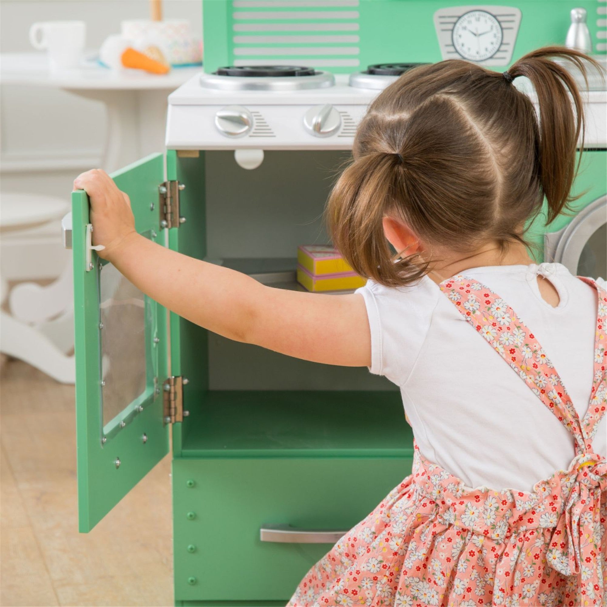 KidKraft Homestyle 2-Piece Wooden Play Kitchen Set for Kids - Pretend Cooking & Role Play for Toddlers & Preschoolers