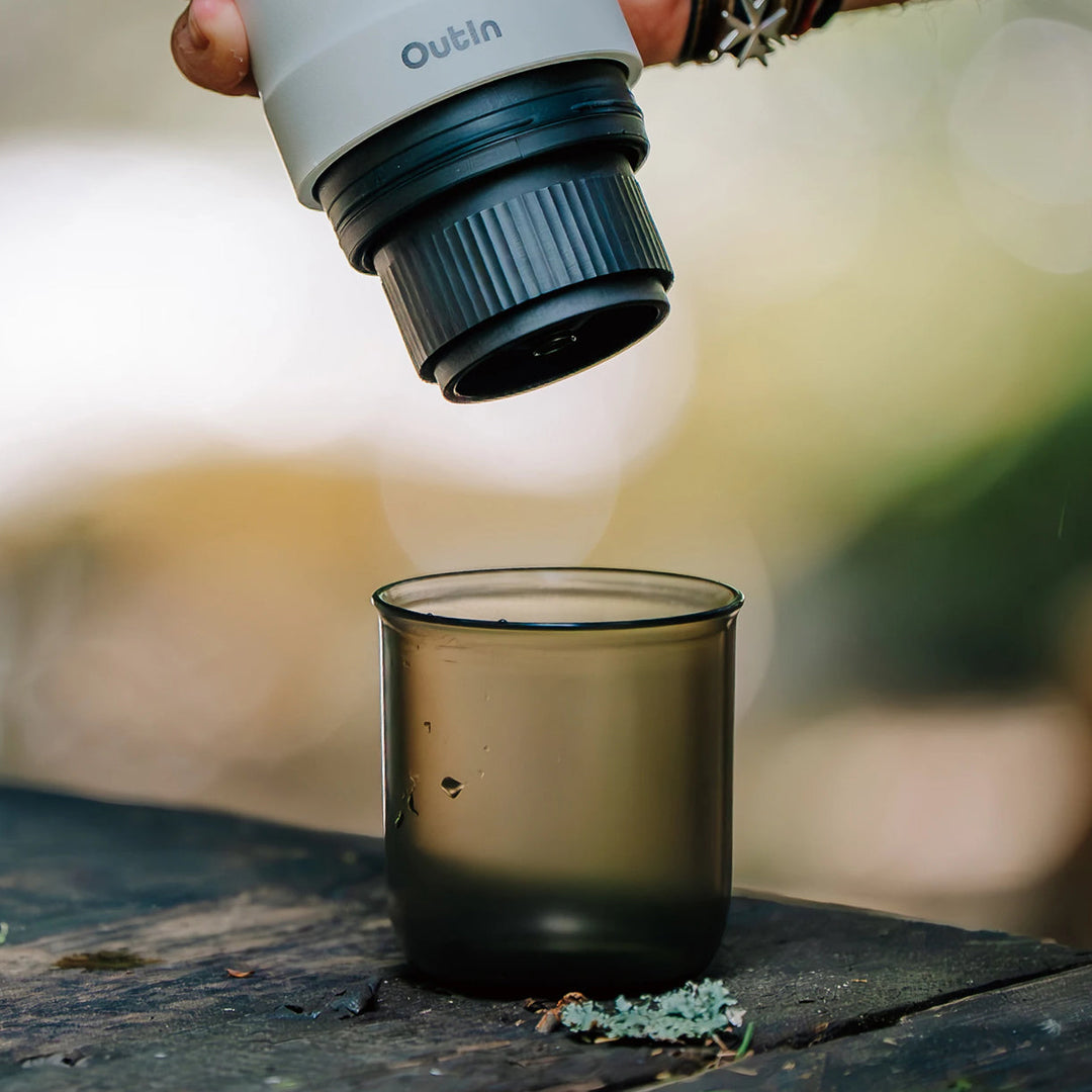 Outin Nano Portable Espresso Machine Cup - Mini Travel Coffee Maker for Home, Office & Camping - Perfect for Espresso Lovers On-The-Go