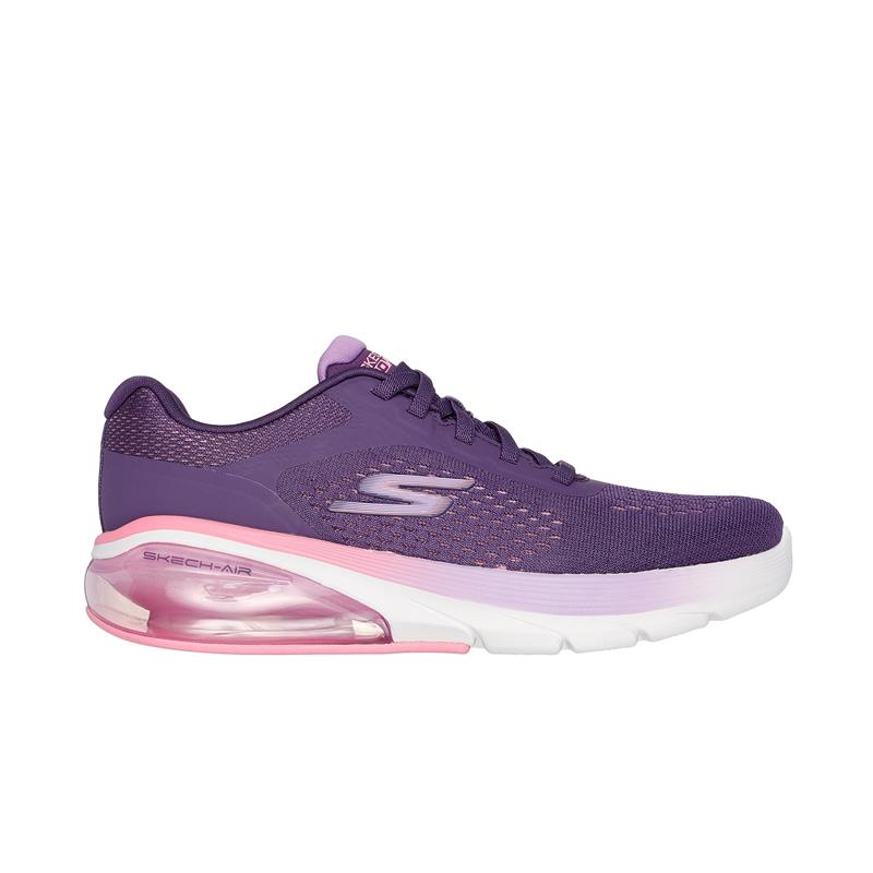 Skechers GO WALK AIR 3.0 Women's Walking Shoes - Lightweight & Comfortable Slip-On Sneakers in Plum Color | Perfect for Travel, Work & Everyday Wear