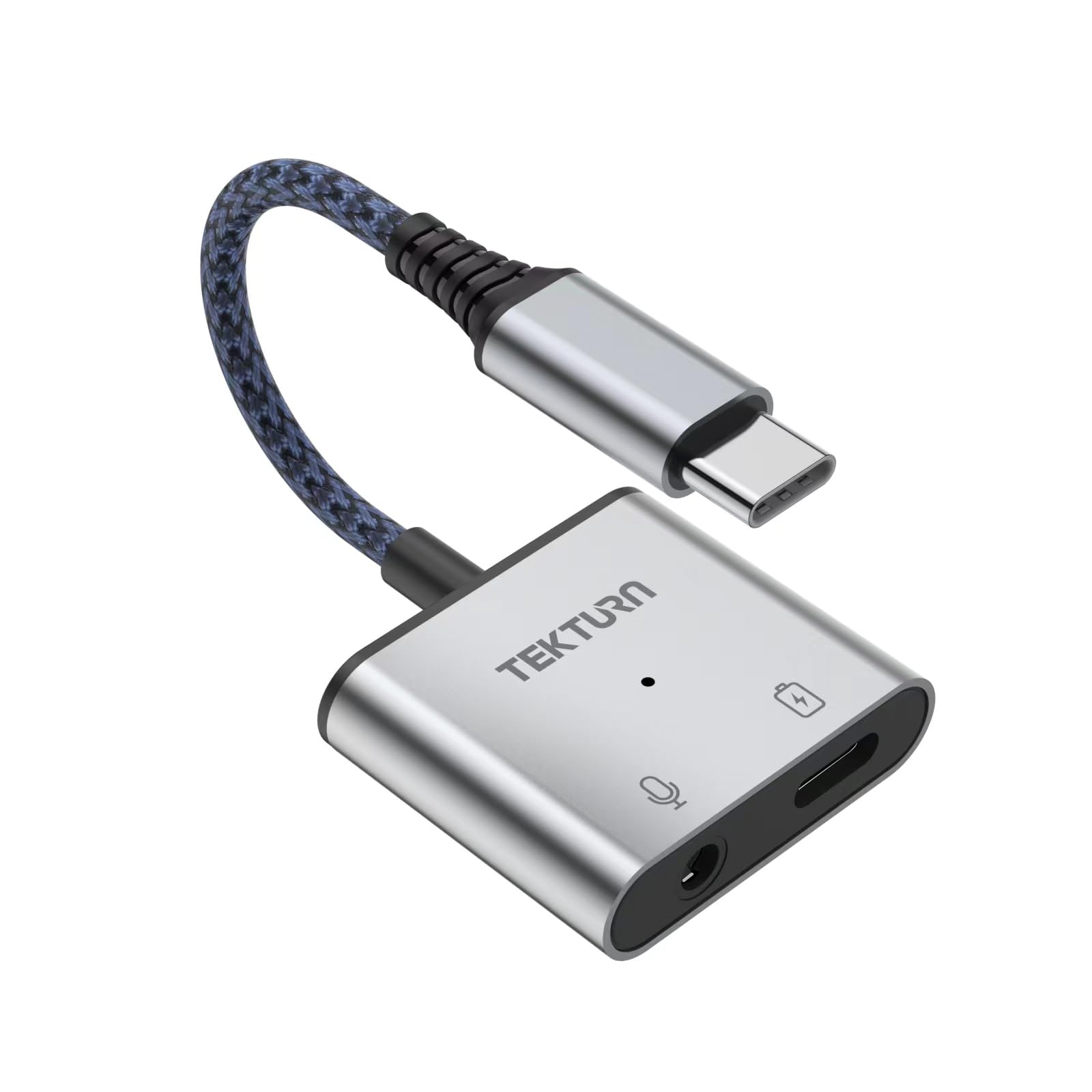 TEKTURN 2-in-1 USB-C to 3.5mm Headphone Jack & 60W PD Fast Charger Adapter - Compatible with iPhone 16, iPad Pro, Samsung S24 Ultra, Android Devices | Perfect for Music, Gaming & Charging On The Go