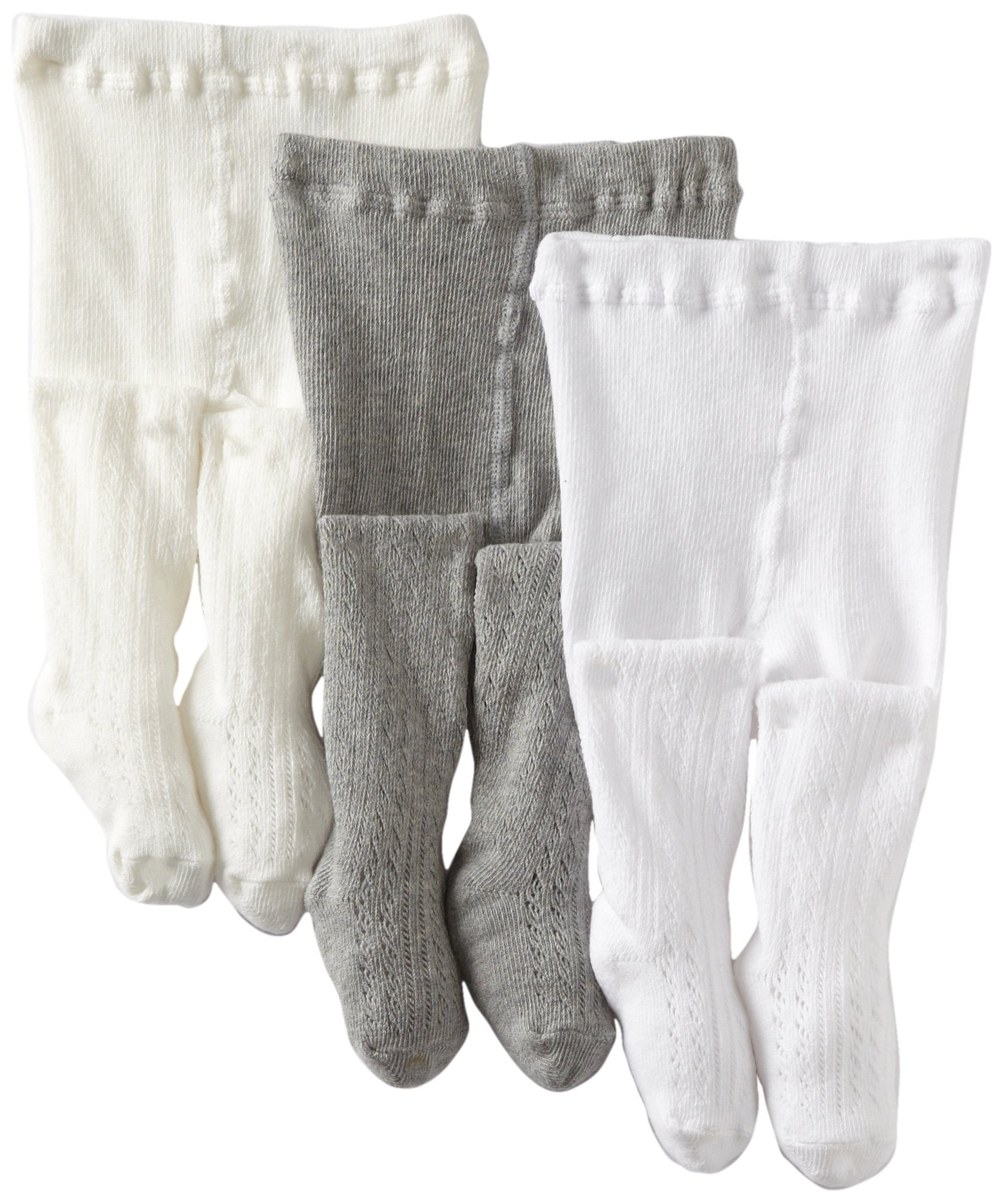 Country Kids Baby Girls' Cotton Pellerine 3-Pack Tights - Soft & Stretchy Leggings for Toddler Playtime, Dress-Up & Everyday Comfort