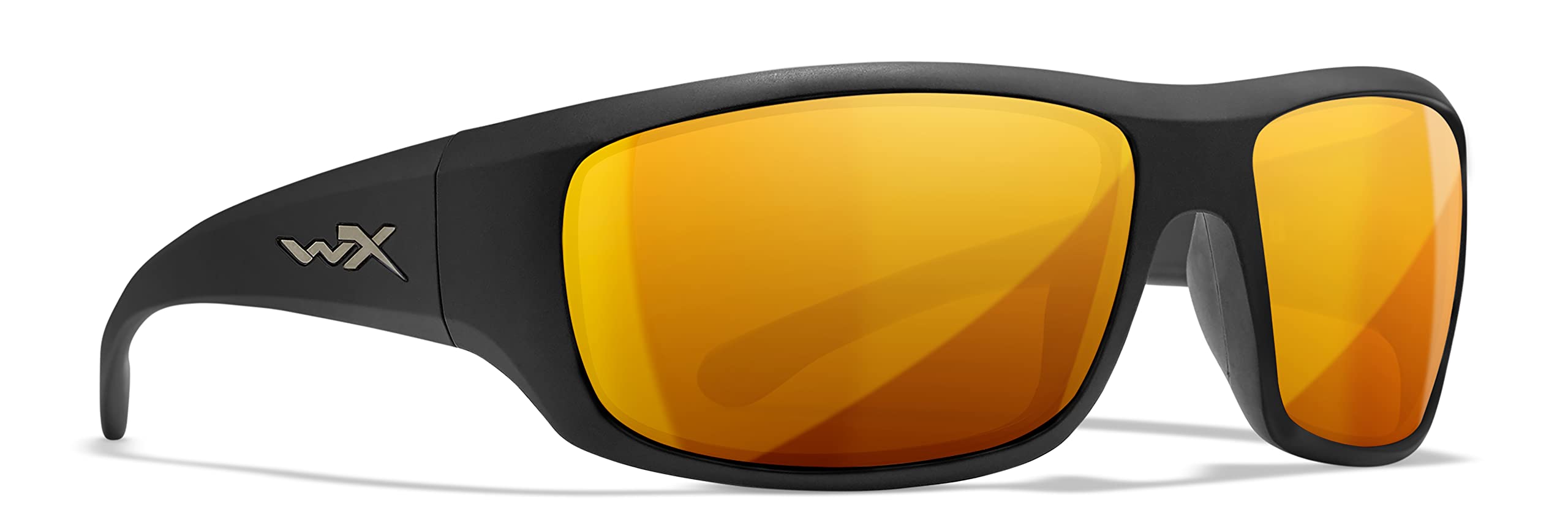 **Wiley X WX Omega Captivate Polarized Sunglasses – UV Protection Safety Glasses for Men & Women – Matte Black Frames with Bronze Mirror Lenses – Ideal for Shooting, Fishing, Biking & Extreme Sports**    *(Use Case: Perfect for outdoor activities, driving, and sports enthusiasts seeking durable, high-performance eyewear.)*