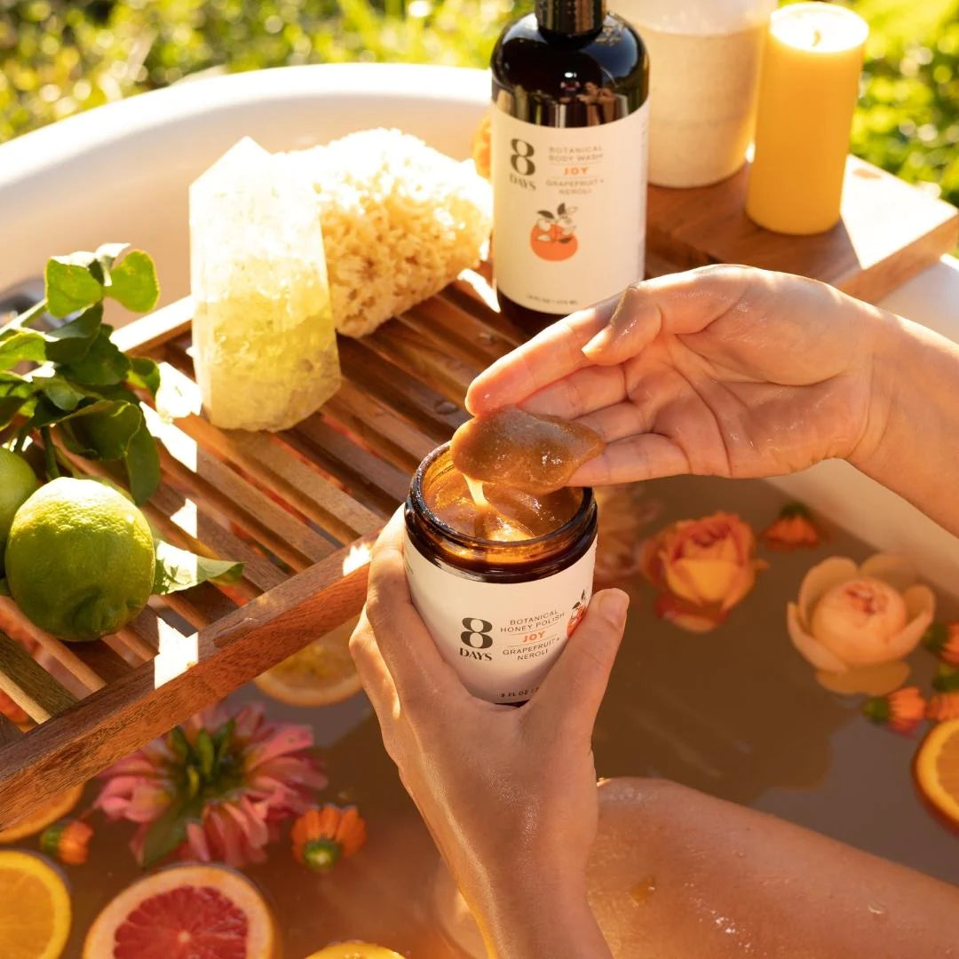 JOY BOTANICAL BODY POLISH - Exfoliating Scrub with Grapefruit & Neroli Essential Oils for Smooth, Glowing Skin | Perfect for Spa Day & Self-Care Routine
