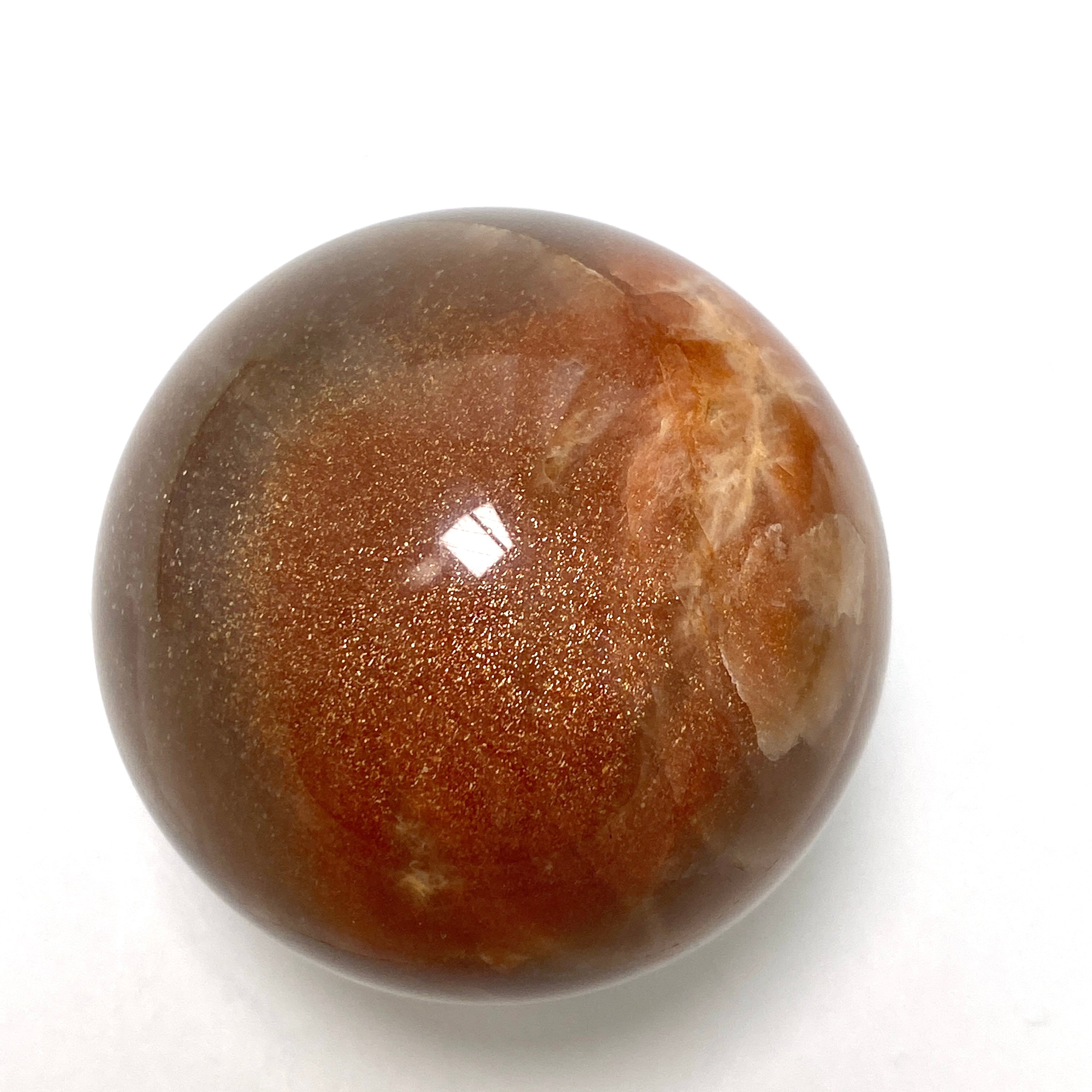 Natural Black Sunstone Sphere - BSS 02 | Healing Crystal for Meditation, Energy Work & Home Decor
