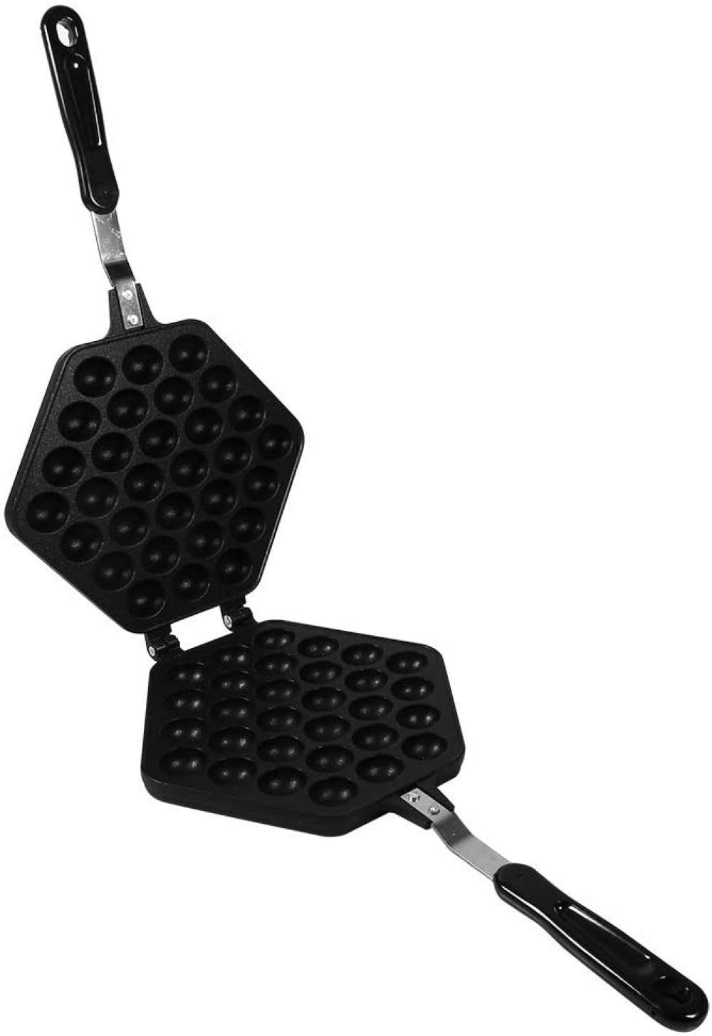 Non-Stick Aluminum Alloy Egg Waffle Pan - Bubble Waffle Maker for Homemade Hong Kong Egg Puffs, Perfect for Breakfast, Desserts, and Street-Style Snacks