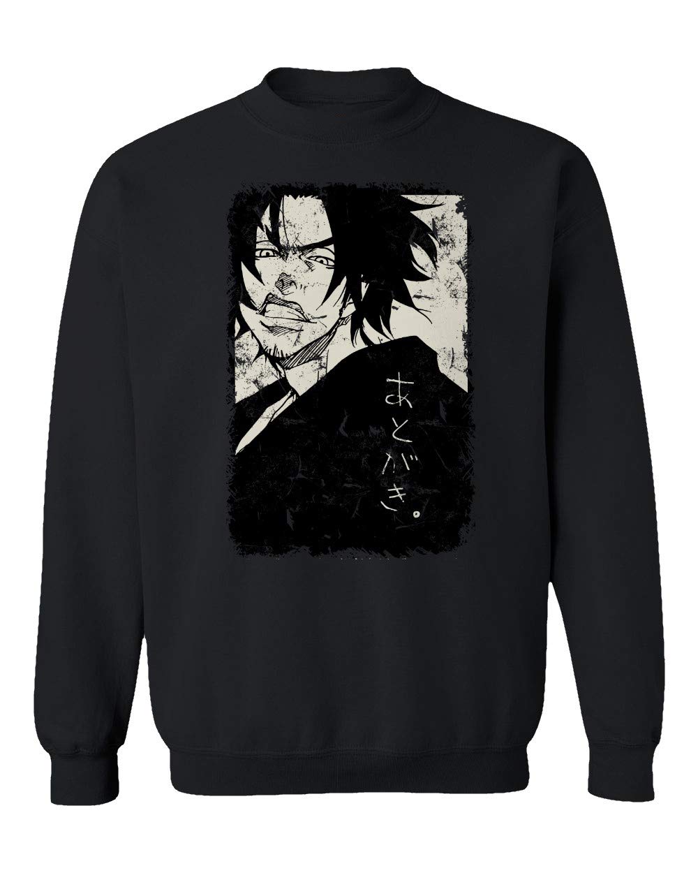 RIVEBELLA Anime Samurai Champloo Mugen Manga Graphic Unisex Crewneck Sweatshirt | Casual Streetwear for Anime Fans & Cosplay