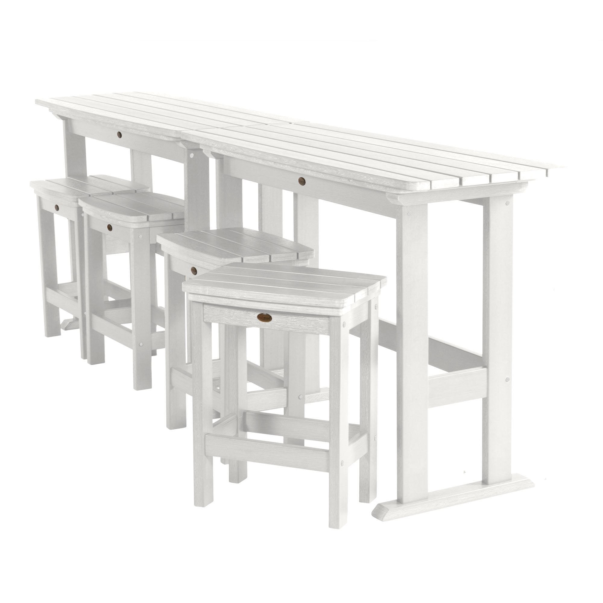 Lehigh 6-Piece Counter Height Balcony Patio Set - Outdoor Dining & Relaxation Furniture for Small Spaces, Apartments & Decks