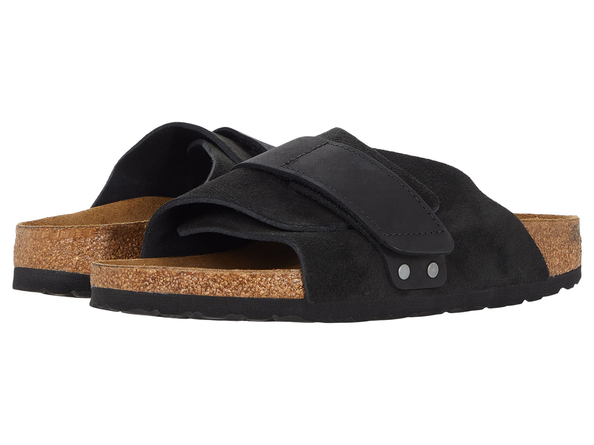 Birkenstock Women's Kyoto Suede Sandals - Comfortable Leather Footbed Slides for Casual Wear, Walking & Summer Outfits
