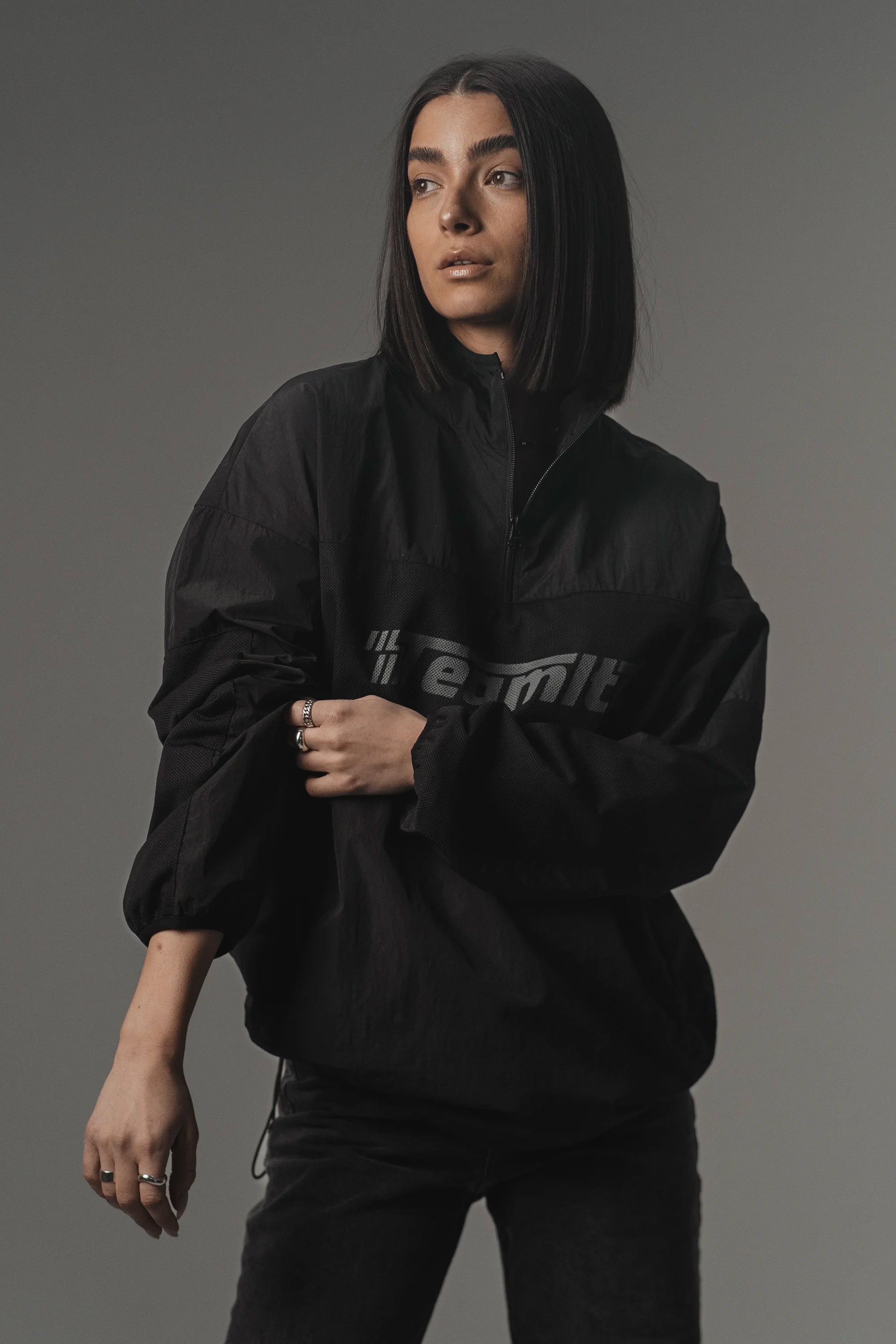 Blackout Panel Windbreaker Jacket for Men & Women - Lightweight Waterproof Windbreaker for Outdoor Hiking, Running & Travel