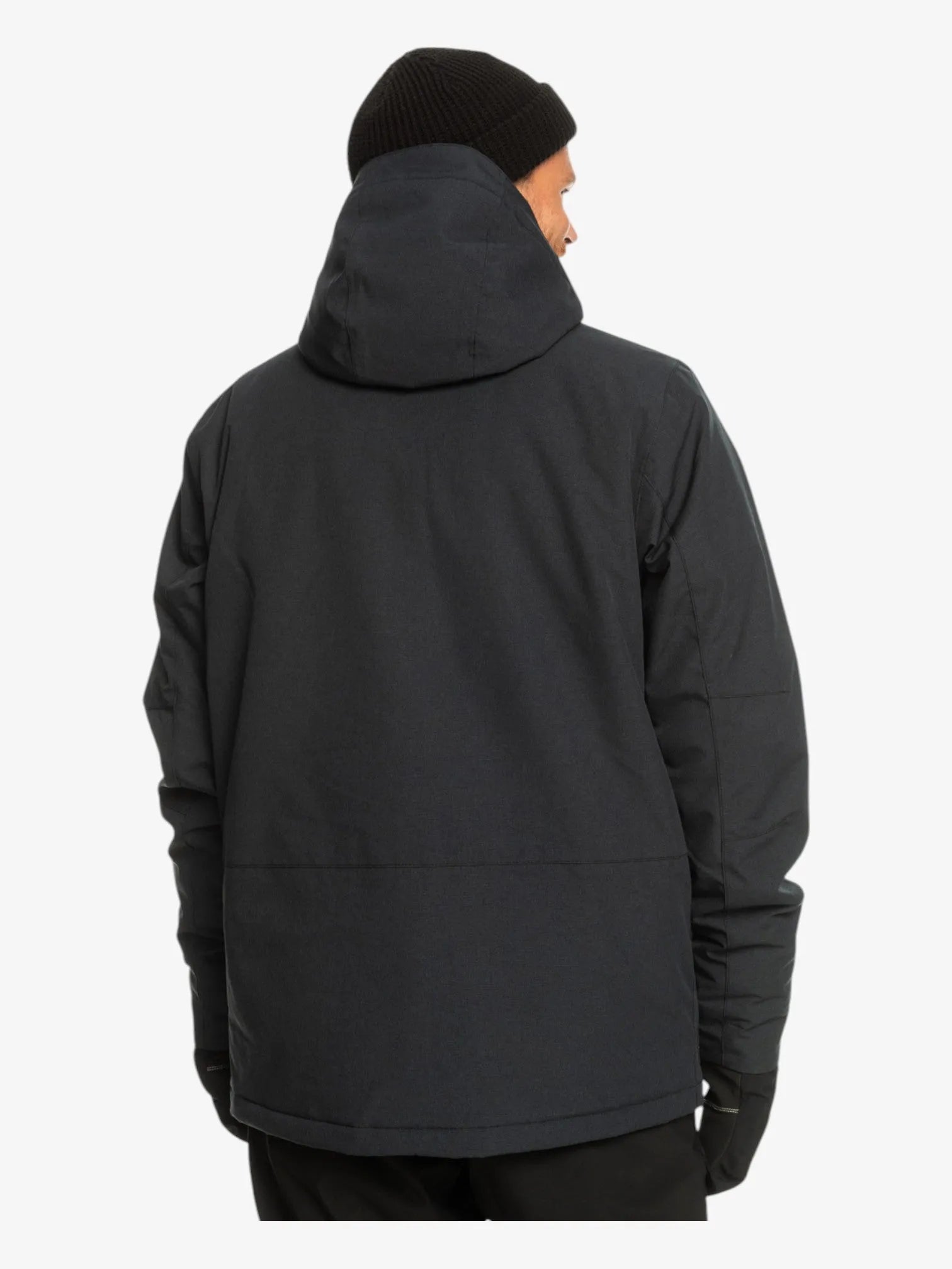 Quiksilver Mission Solid Black Snow Jacket - Waterproof & Insulated Winter Coat for Skiing, Snowboarding & Outdoor Adventures