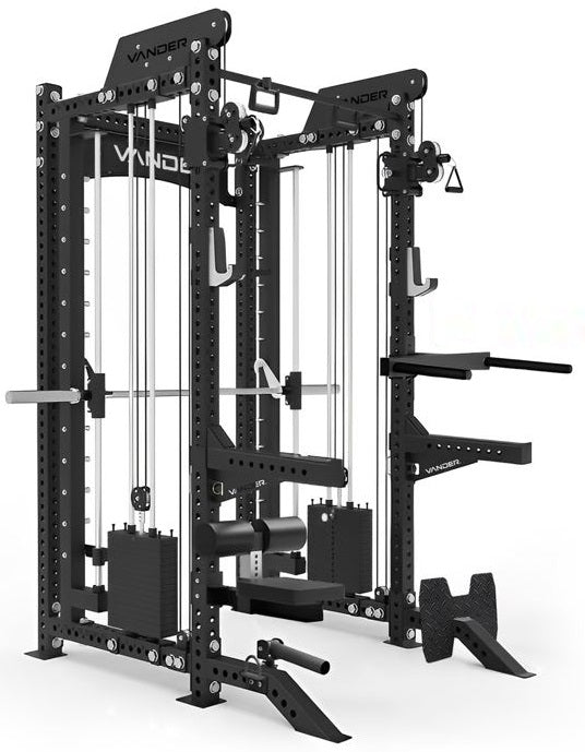 Vander USA FF91 Smith Machine & Functional Trainer - Home Gym Equipment for Strength Training & Fitness Workouts - Perfect for Home Gyms, Personal Training Studios & Commercial Fitness Centers