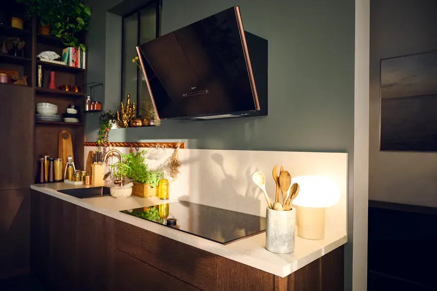 NEFF N90 D98IPT2Y5 90cm Wall Mounted Range Hood with Flex Design - Powerful Kitchen Ventilation for Modern Homes