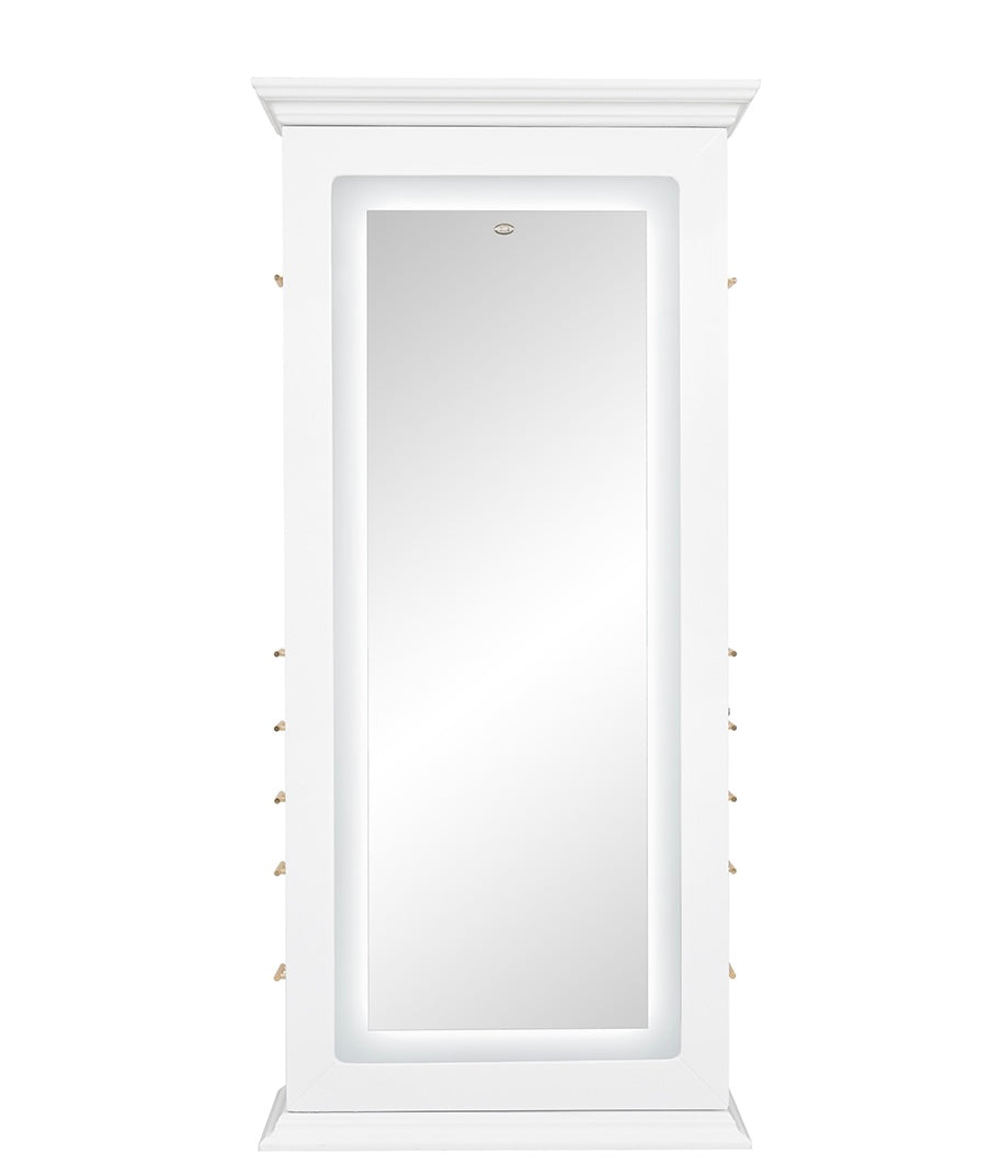 Adonis II Single LED Lighted Styling Station - Professional Salon Vanity Mirror with Adjustable Brightness for Makeup, Skincare & Hair Styling at Home or Salon