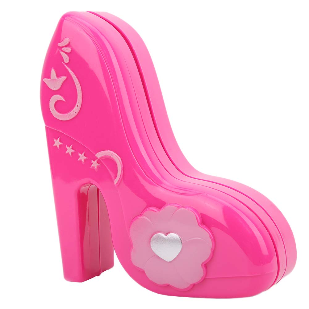 Water-Soluble Makeup Kit for Girls - Cosmetic Toys Set with High Heels Case, Safe & Washable Play Makeup for Kids - Perfect for Pretend Play, Dress-Up & Birthday Gifts