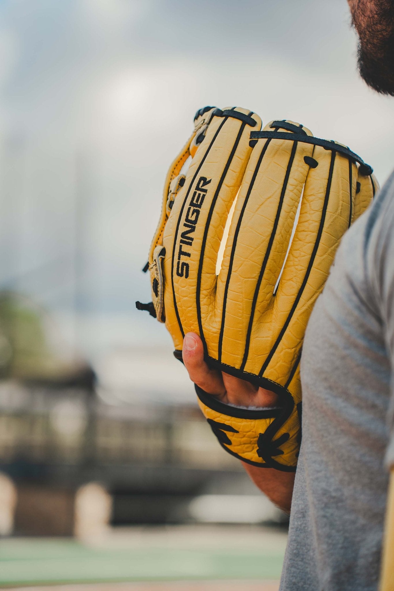 Stinger Yellow Jacket 11.25 Inch Baseball Fielding Glove - Premium Leather Mitt for Youth & Adult Players - Perfect for Infield, Outfield & Practice Sessions