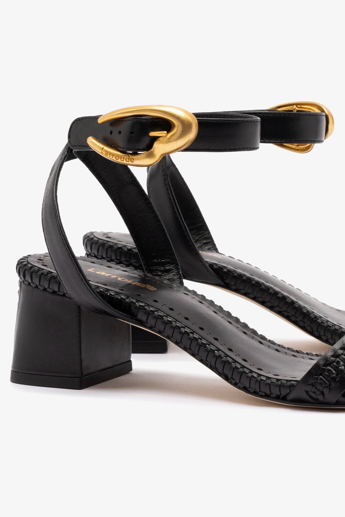 Verona Block Sandal - Women's Black Leather Chunky Heel Sandals for Summer | Comfortable Casual & Dressy Shoes for Beach, Vacation, and Everyday Wear